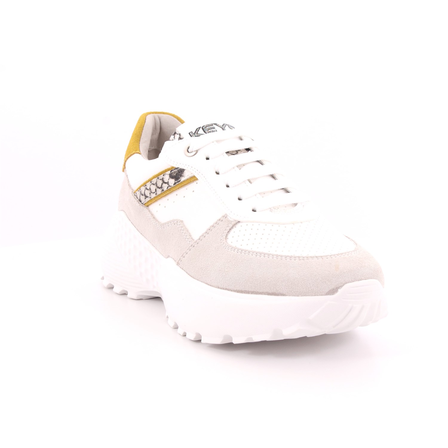 Scarpa Allacciata Keys Donna Bianco Scarpa Allacciata Keys Donna Bianco Scarpe 3 - K-1500A