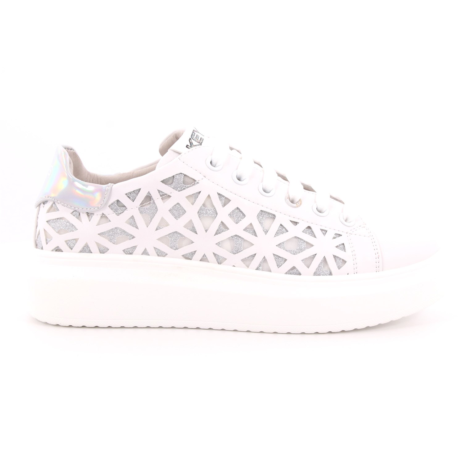 Scarpa Allacciata Keys Donna Bianco Scarpa Allacciata Keys Donna Bianco Scarpe 6 - K-405A