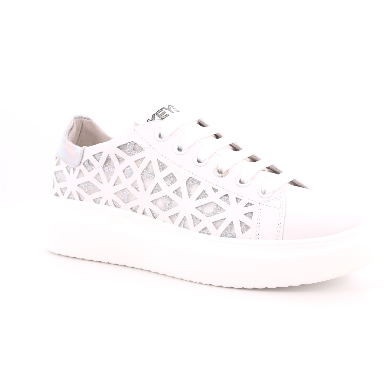 Scarpa Allacciata Keys Donna Bianco Scarpa Allacciata Keys Donna Bianco Scarpe 6 - K-405A