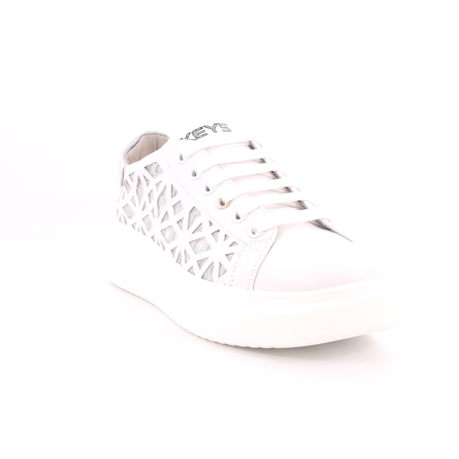 Scarpa Allacciata Keys Donna Bianco Scarpa Allacciata Keys Donna Bianco Scarpe 6 - K-405A