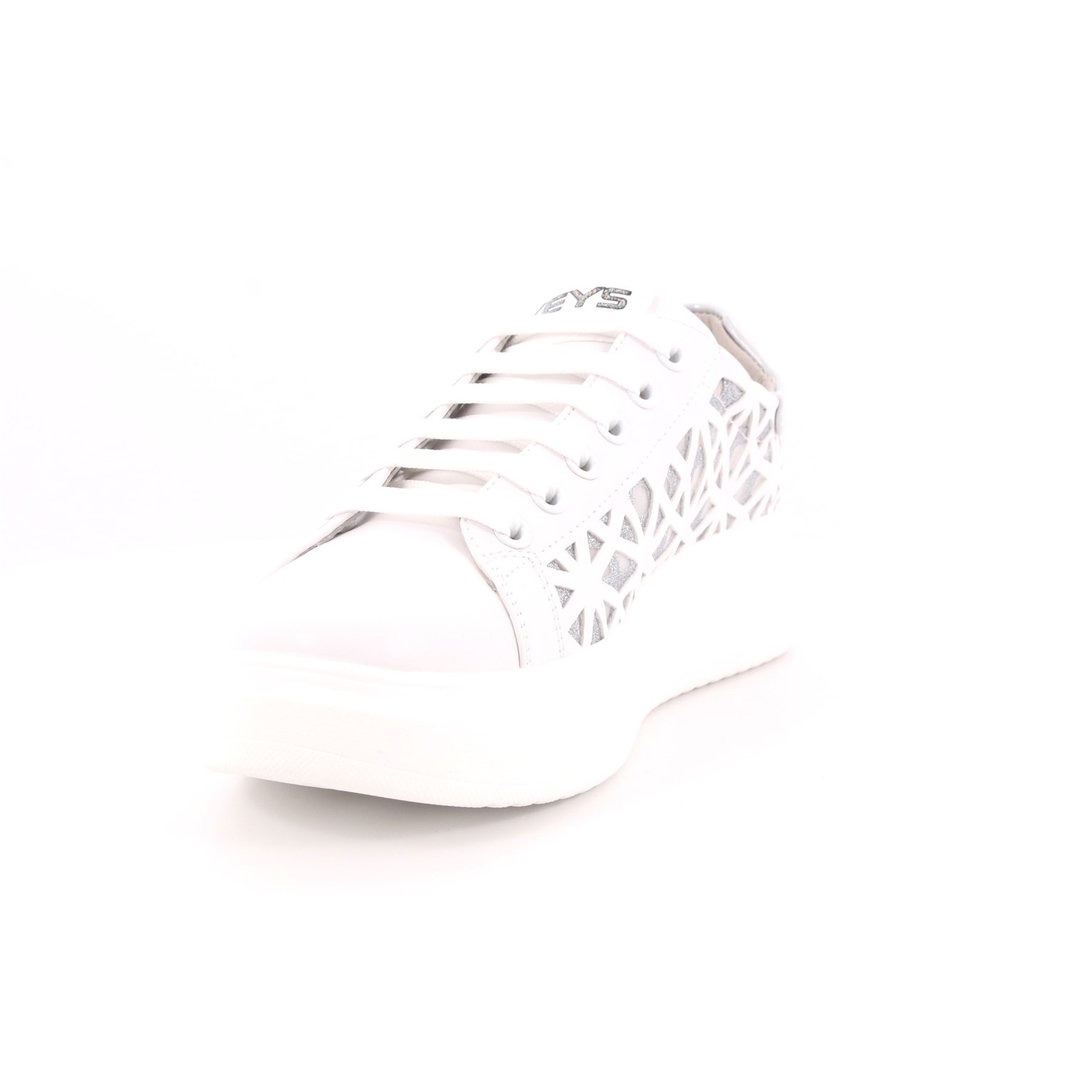 Scarpa Allacciata Keys Donna Bianco Scarpa Allacciata Keys Donna Bianco Scarpe 6 - K-405A