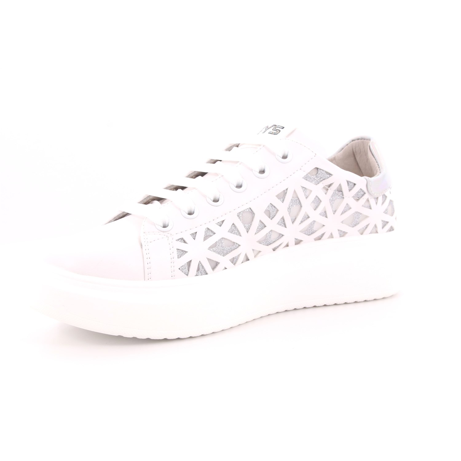Scarpa Allacciata Keys Donna Bianco Scarpa Allacciata Keys Donna Bianco Scarpe 6 - K-405A