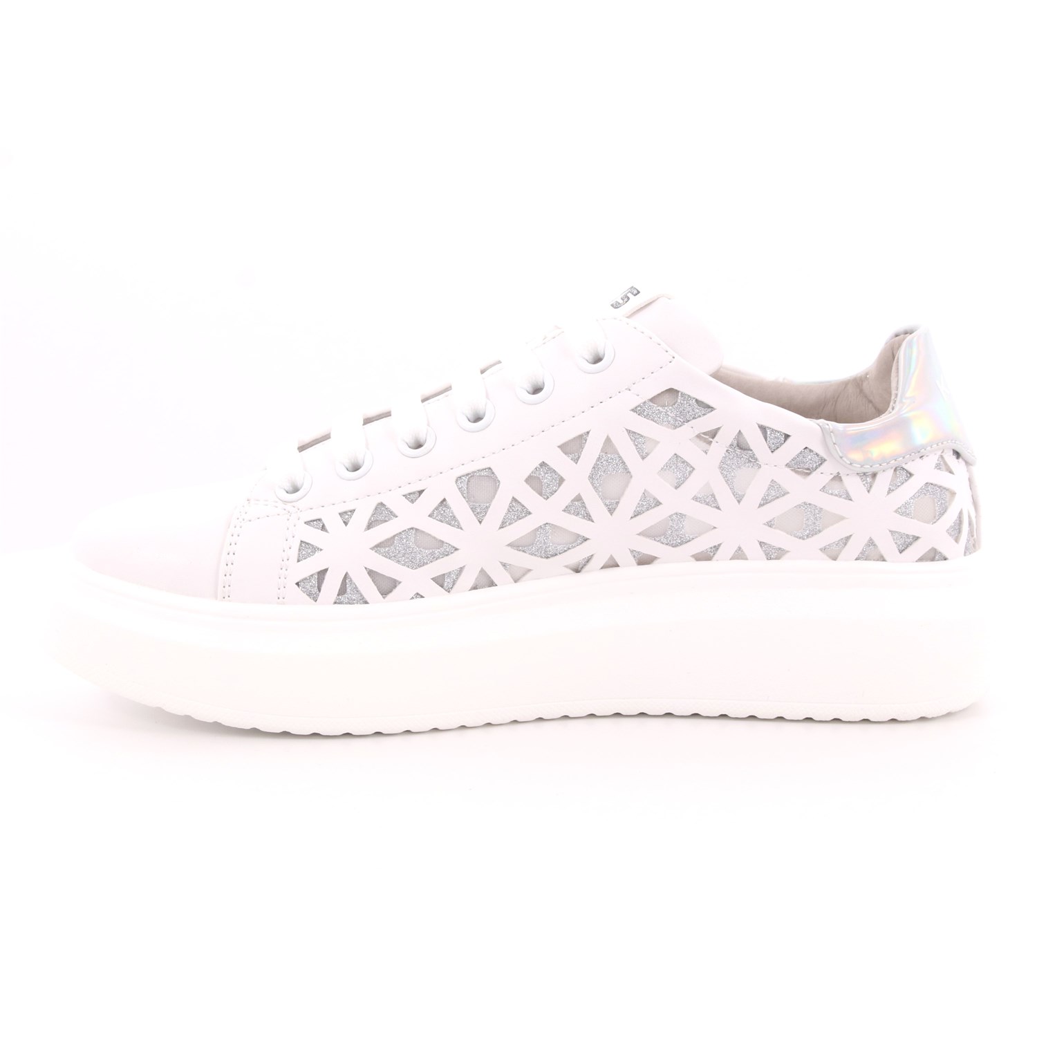 Scarpa Allacciata Keys Donna Bianco Scarpa Allacciata Keys Donna Bianco Scarpe 6 - K-405A