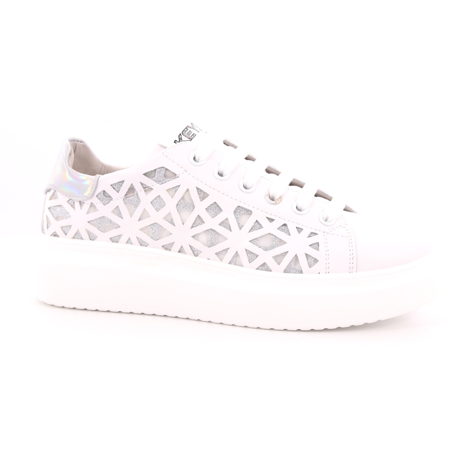 Scarpa Allacciata Keys Donna Bianco Scarpa Allacciata Keys Donna Bianco Scarpe 6 - K-405A