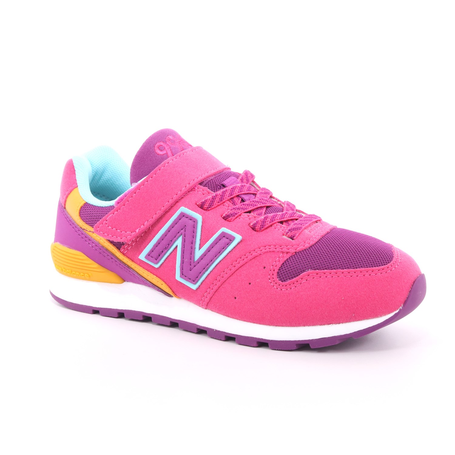Scarpa Strappi + Elastico New Balance Bambina Fuxia Scarpa Strappi + Elastico New Balance Bambina Fuxia Scarpe 251 - NBYV996TMG
