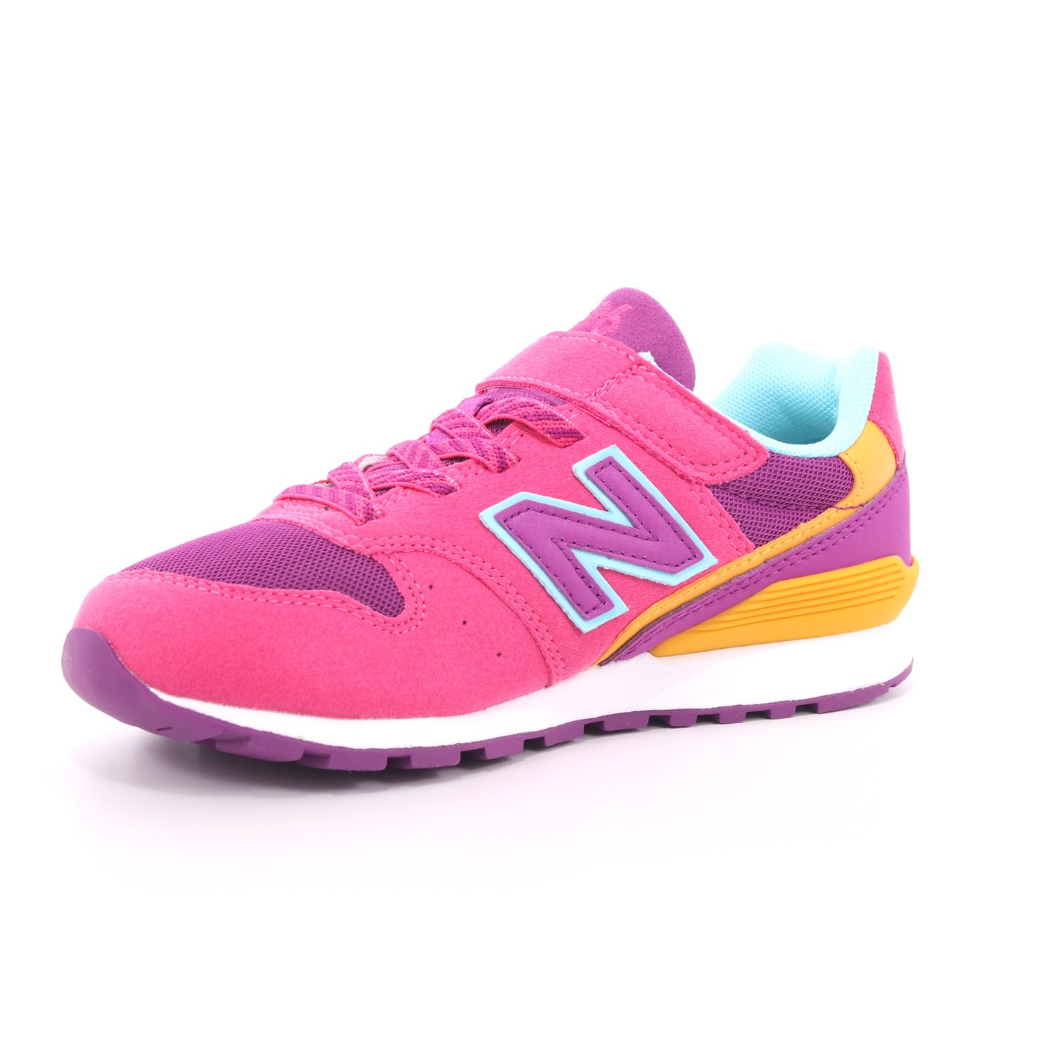 Scarpa Strappi + Elastico New Balance Bambina Fuxia Scarpa Strappi + Elastico New Balance Bambina Fuxia Scarpe 251 - NBYV996TMG