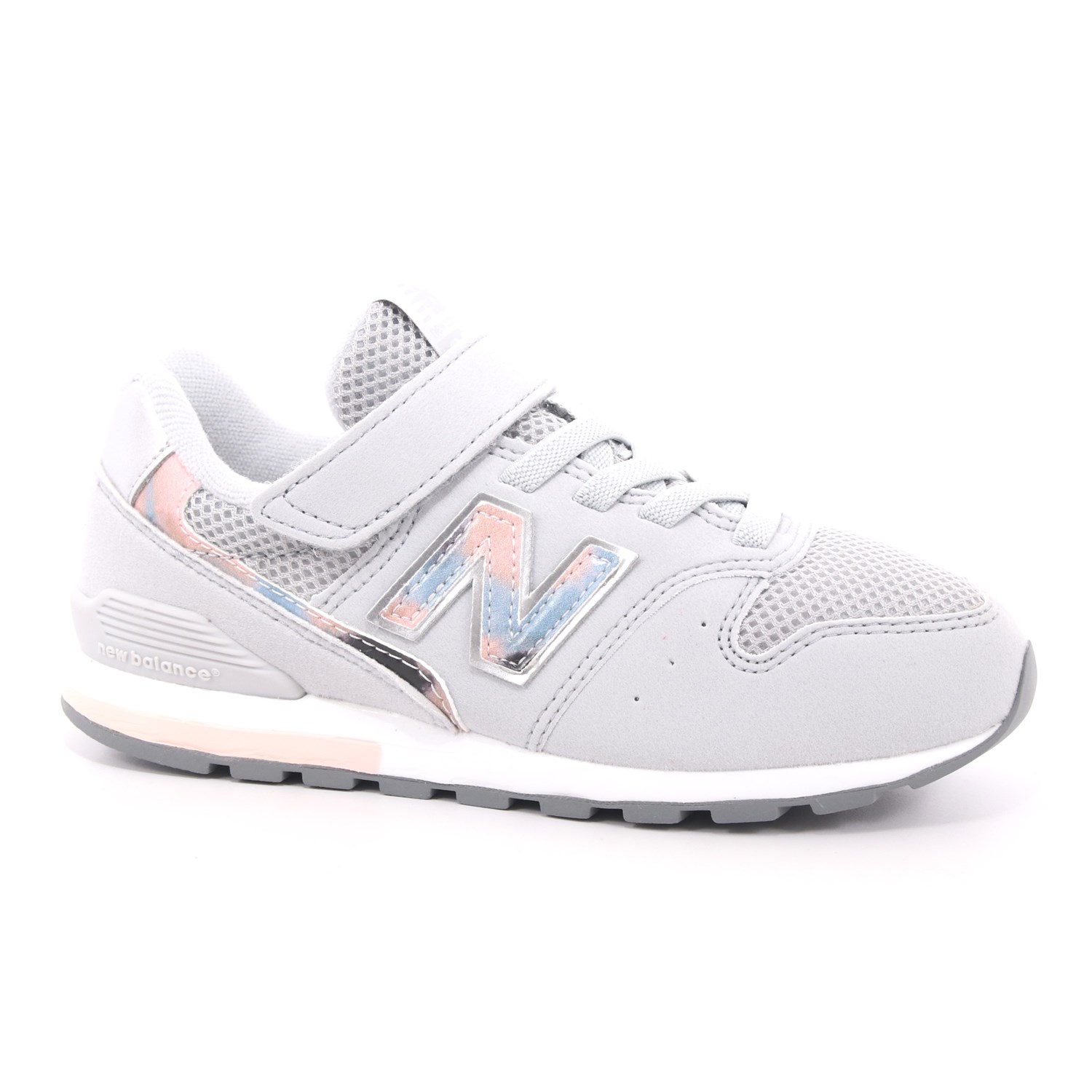 Scarpa Strappi + Elastico New Balance Bambina Grigio Scarpa Strappi + Elastico New Balance Bambina Grigio Scarpe 254 - NBYV996GS