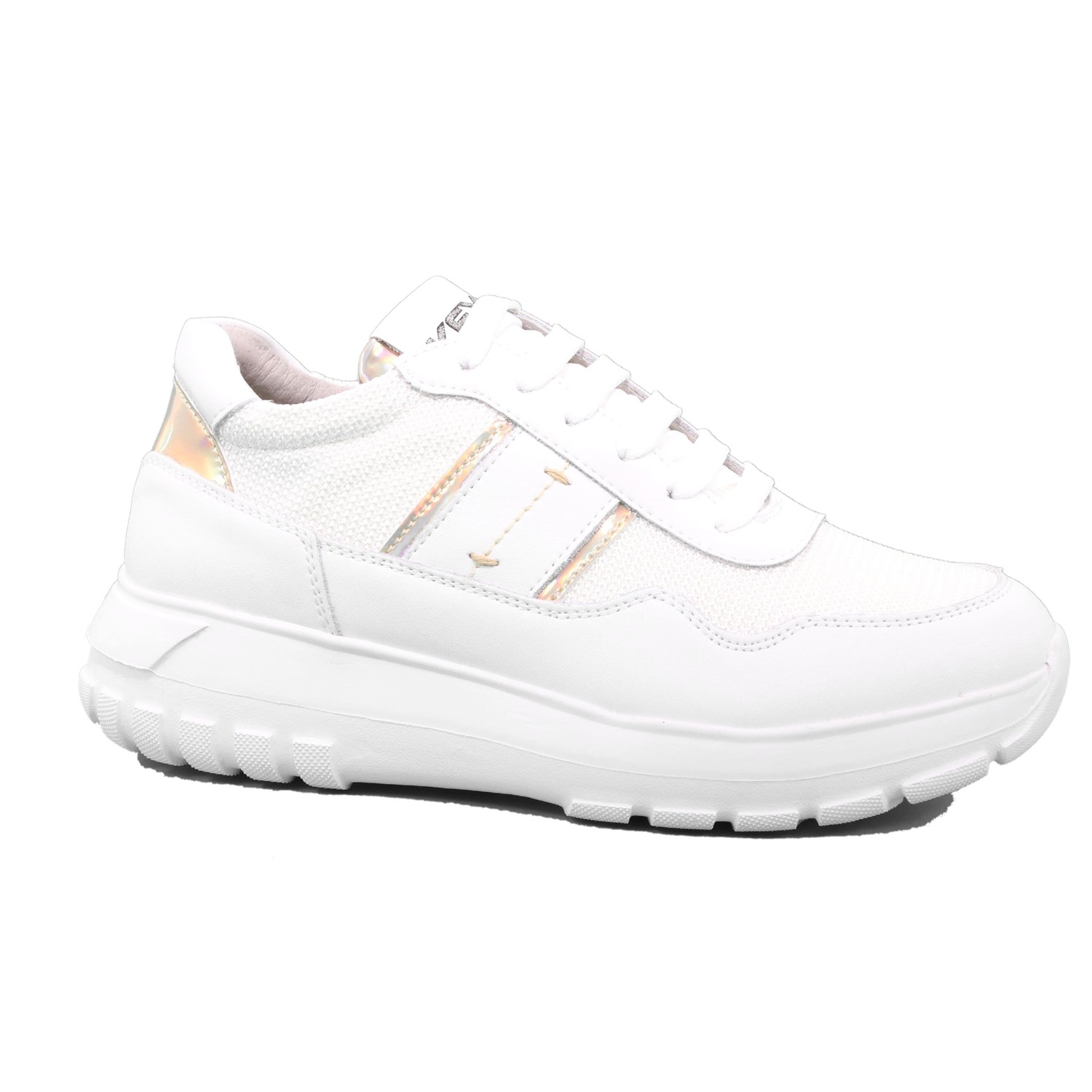 Scarpa Allacciata Keys Donna Bianco Scarpa Allacciata Keys Donna Bianco Scarpe 7 - K-801A