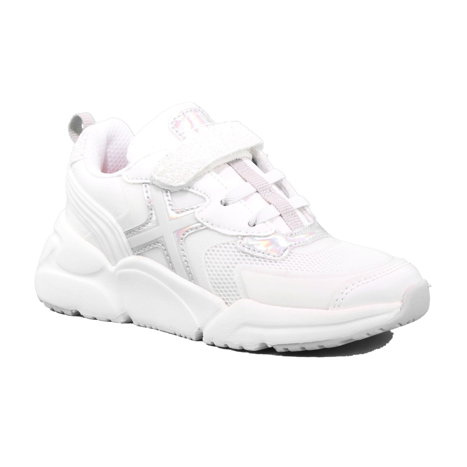 Scarpa Strappi + Elastico Munich Bambina Bianco Scarpa Strappi + Elastico Munich Bambina Bianco Scarpe 2 - 8890002