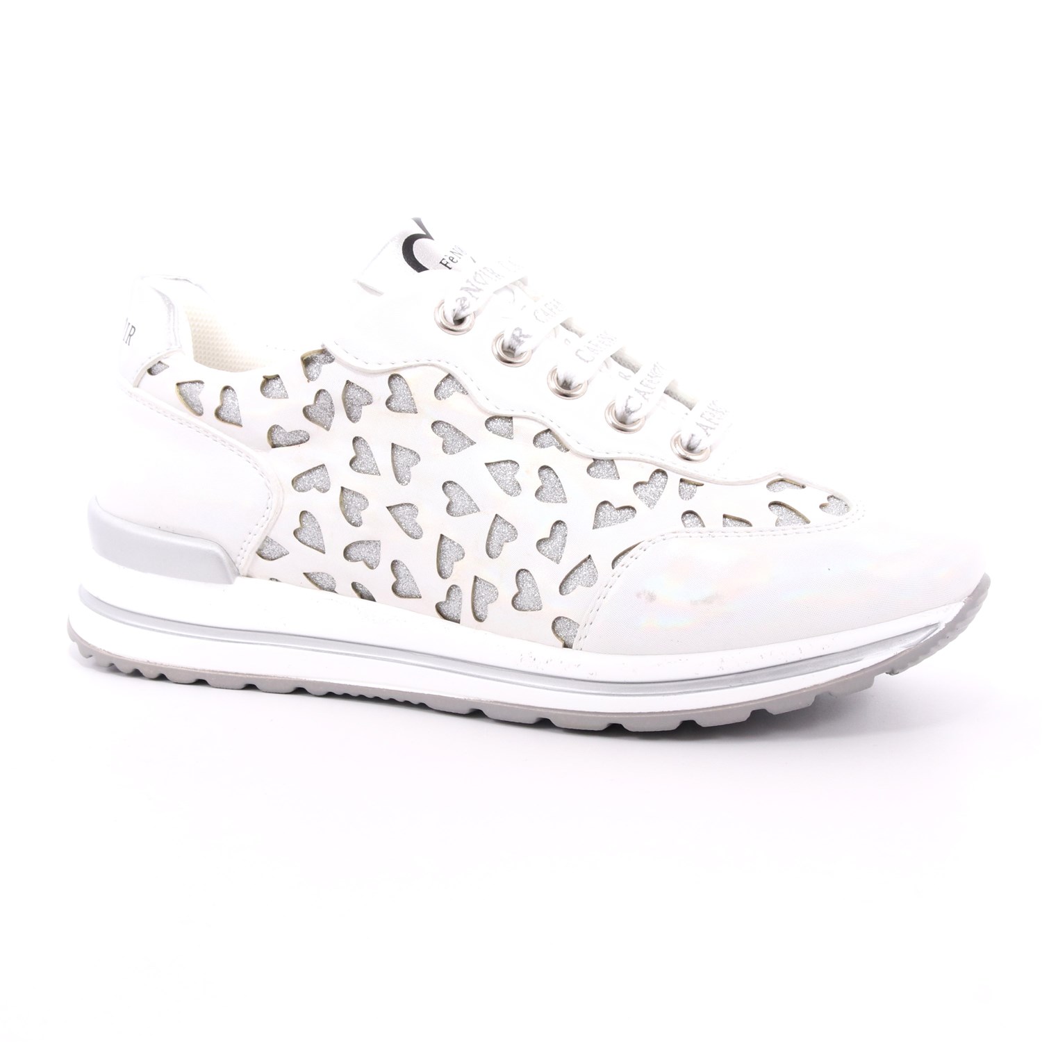Scarpa Allacciata Cafè Noir Bambina Bianco Scarpa Allacciata Cafè Noir Bambina Bianco Scarpe 7 - C-460A