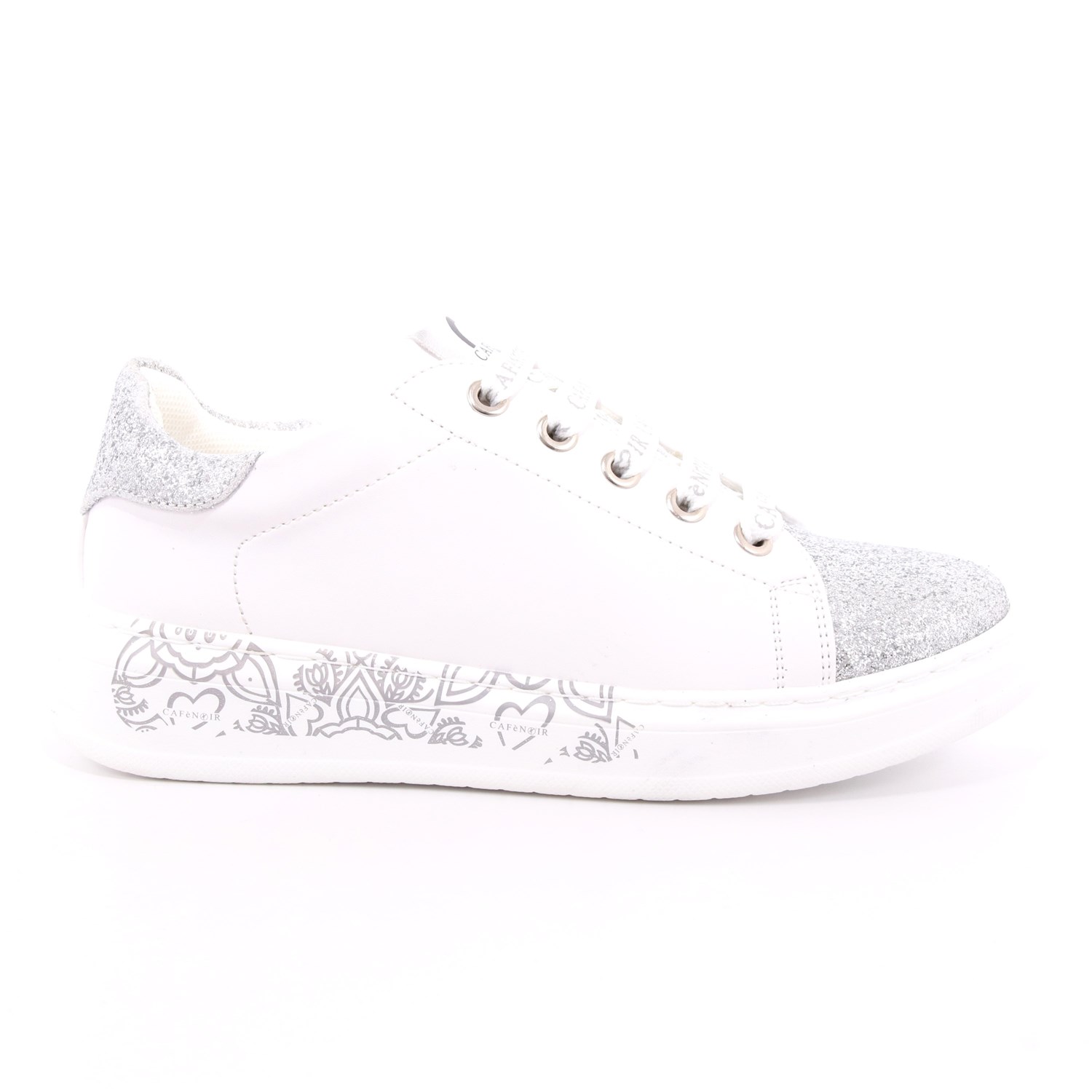 Scarpa Allacciata Cafè Noir Bambina Argento Scarpa Allacciata Cafè Noir Bambina Argento Scarpe 10 - C-441A