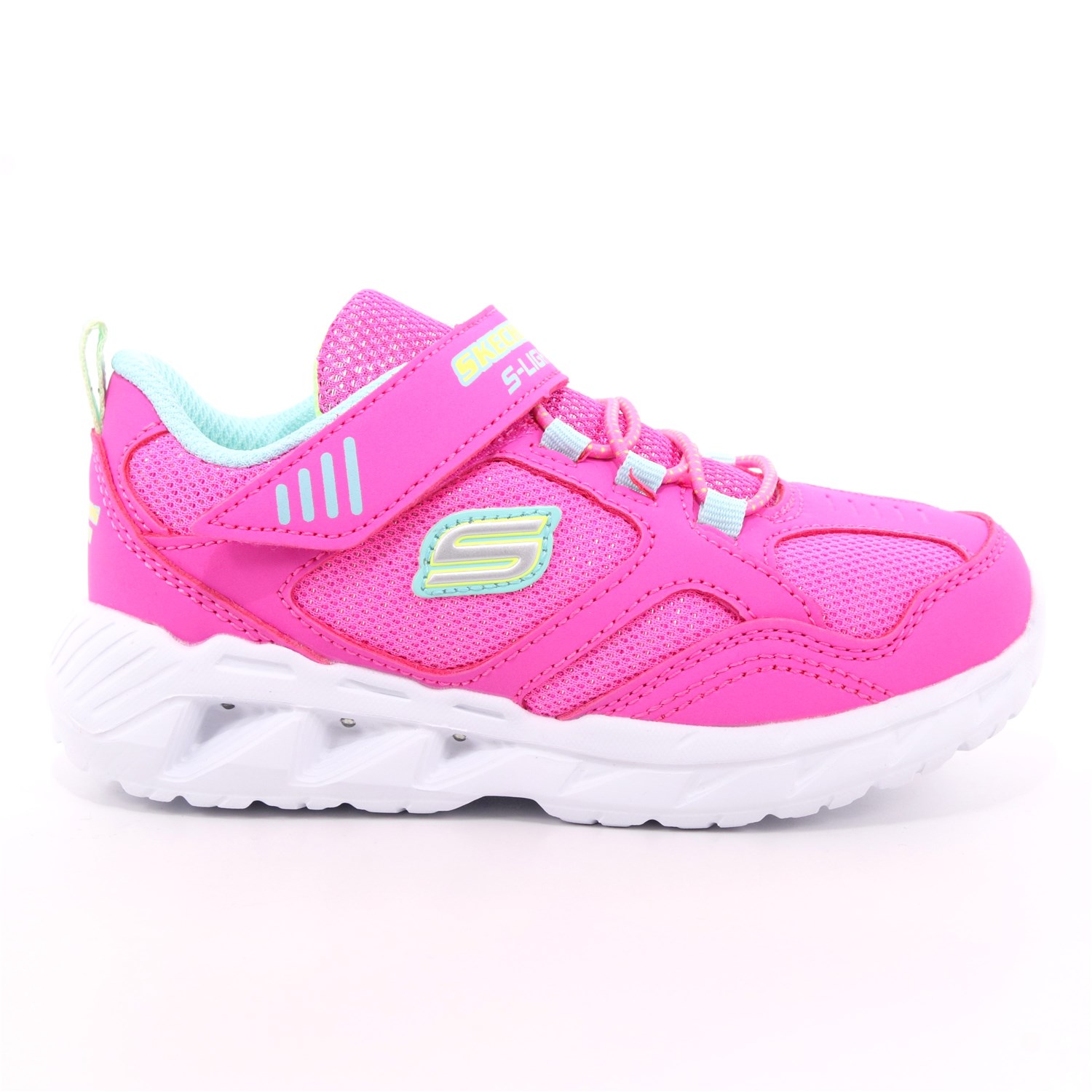 Scarpa Strappi + Elastico Skechers Bambina Fuxia Scarpa Strappi + Elastico Skechers Bambina Fuxia Scarpe 103 - 302092N