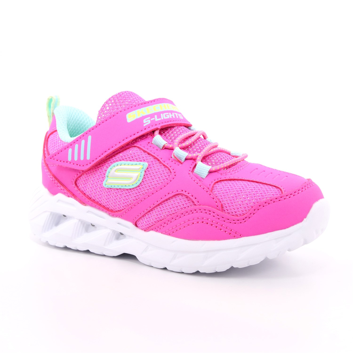 Scarpa Strappi + Elastico Skechers Bambina Fuxia Scarpa Strappi + Elastico Skechers Bambina Fuxia Scarpe 103 - 302092N