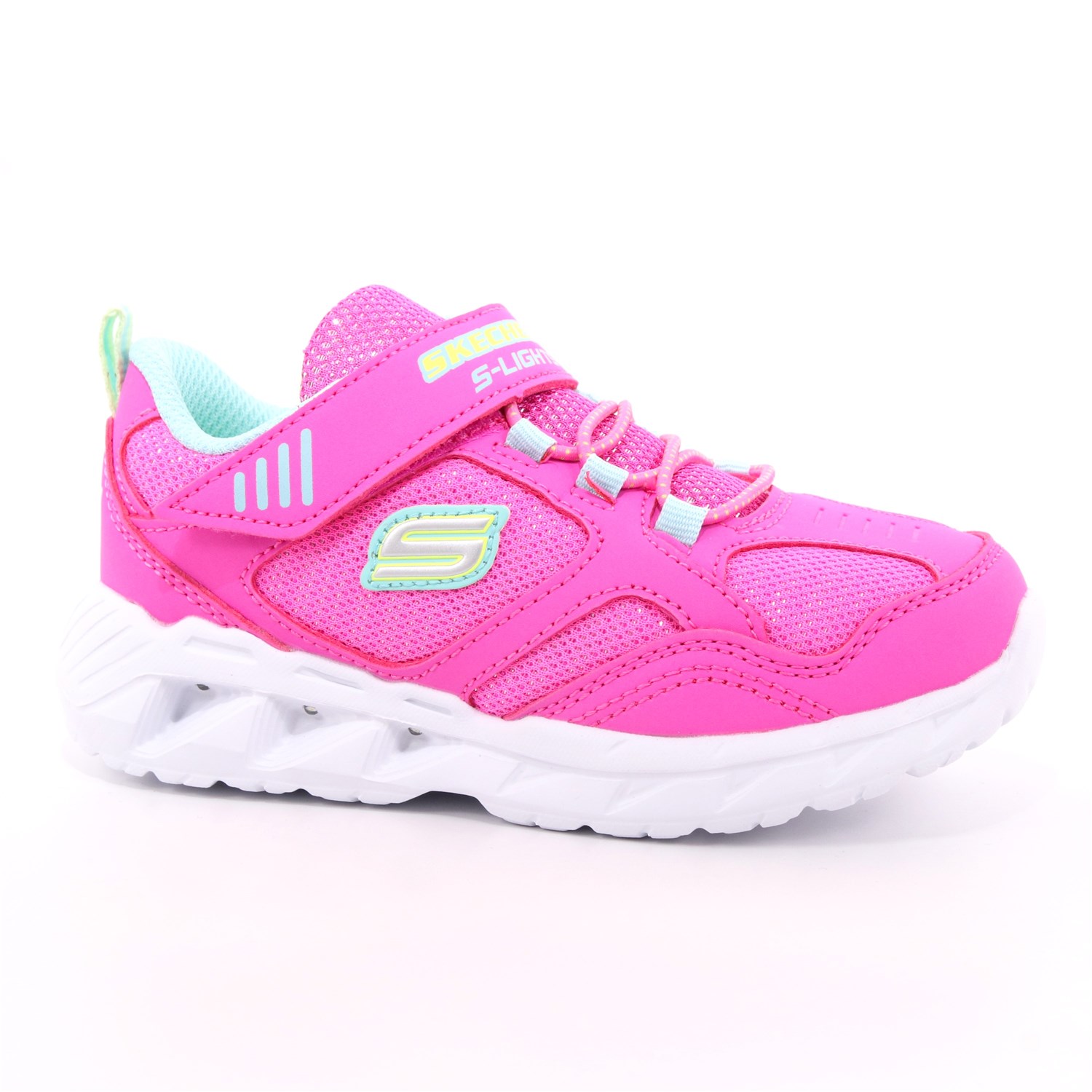 Scarpa Strappi + Elastico Skechers Bambina Fuxia Scarpa Strappi + Elastico Skechers Bambina Fuxia Scarpe 103 - 302092N