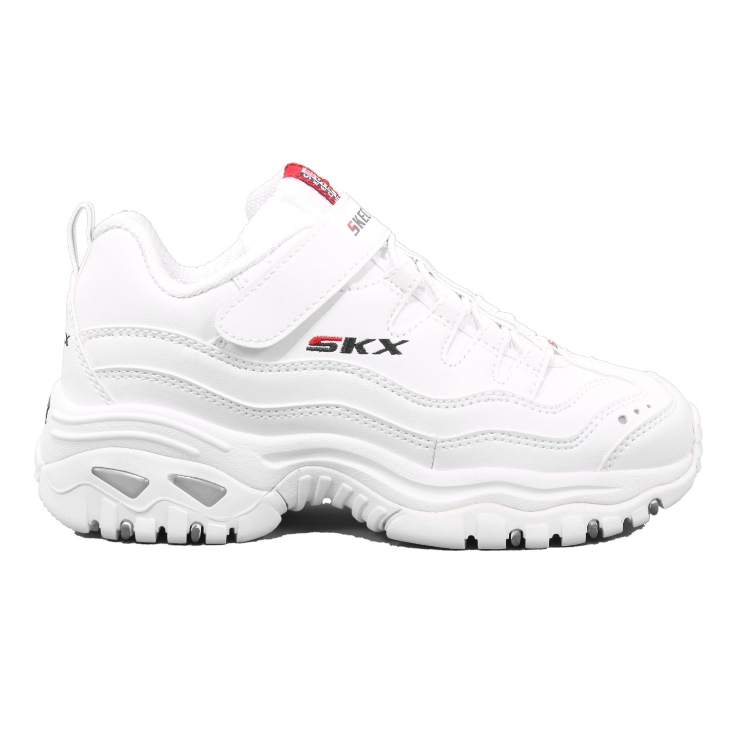 Scarpa Strappi + Elastico Skechers Bambina Bianco Scarpa Strappi + Elastico Skechers Bambina Bianco Scarpe 105 - 302225L