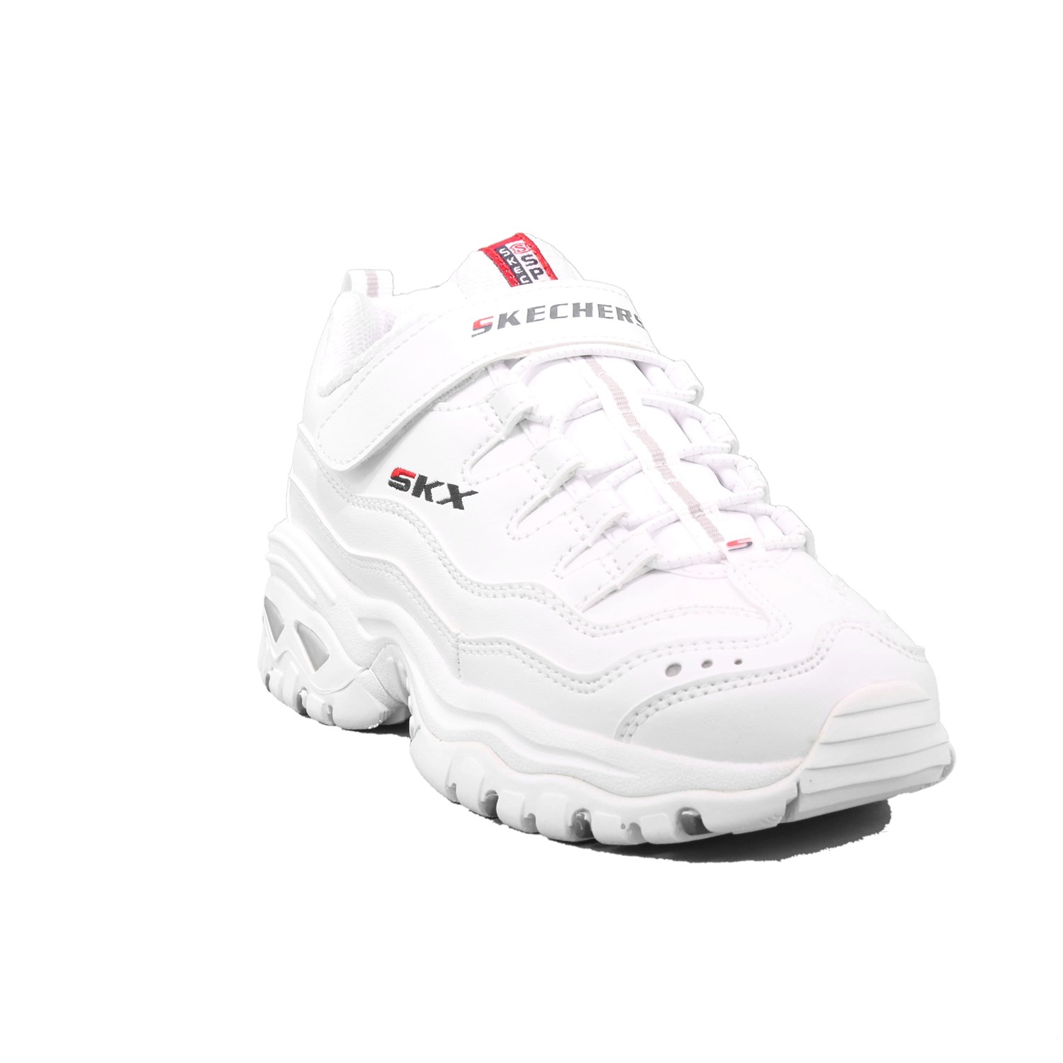 Scarpa Strappi + Elastico Skechers Bambina Bianco Scarpa Strappi + Elastico Skechers Bambina Bianco Scarpe 105 - 302225L