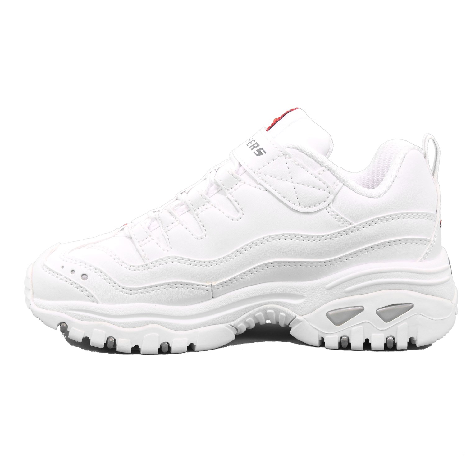 Scarpa Strappi + Elastico Skechers Bambina Bianco Scarpa Strappi + Elastico Skechers Bambina Bianco Scarpe 105 - 302225L