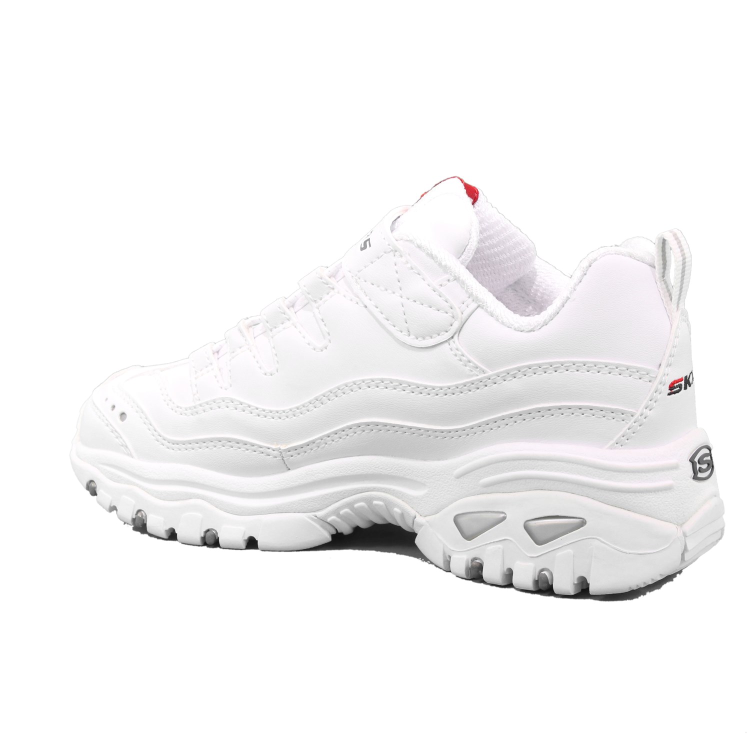 Scarpa Strappi + Elastico Skechers Bambina Bianco Scarpa Strappi + Elastico Skechers Bambina Bianco Scarpe 105 - 302225L