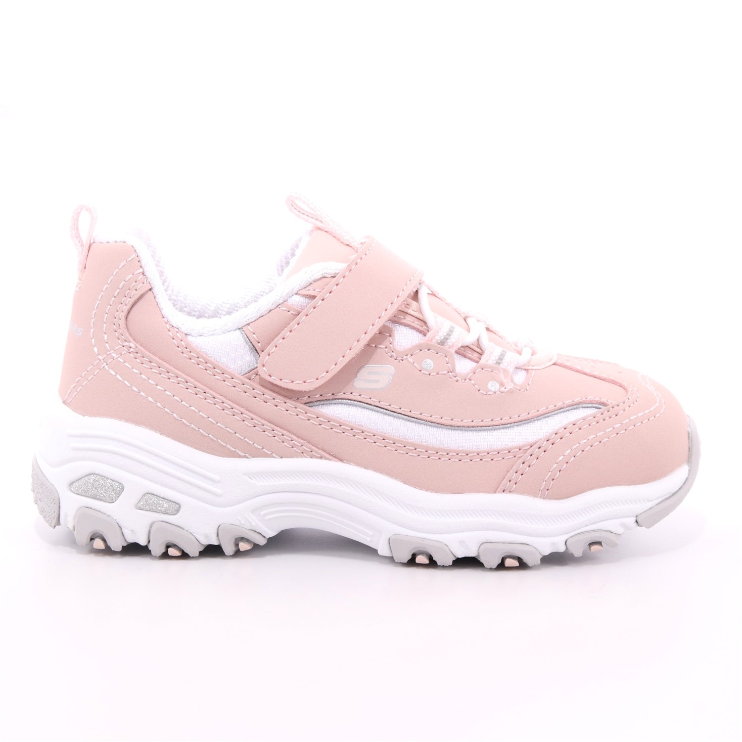 Scarpa Strappi + Elastico Skechers Bambina Rosa Scarpa Strappi + Elastico Skechers Bambina Rosa Scarpe 106 - 80588N