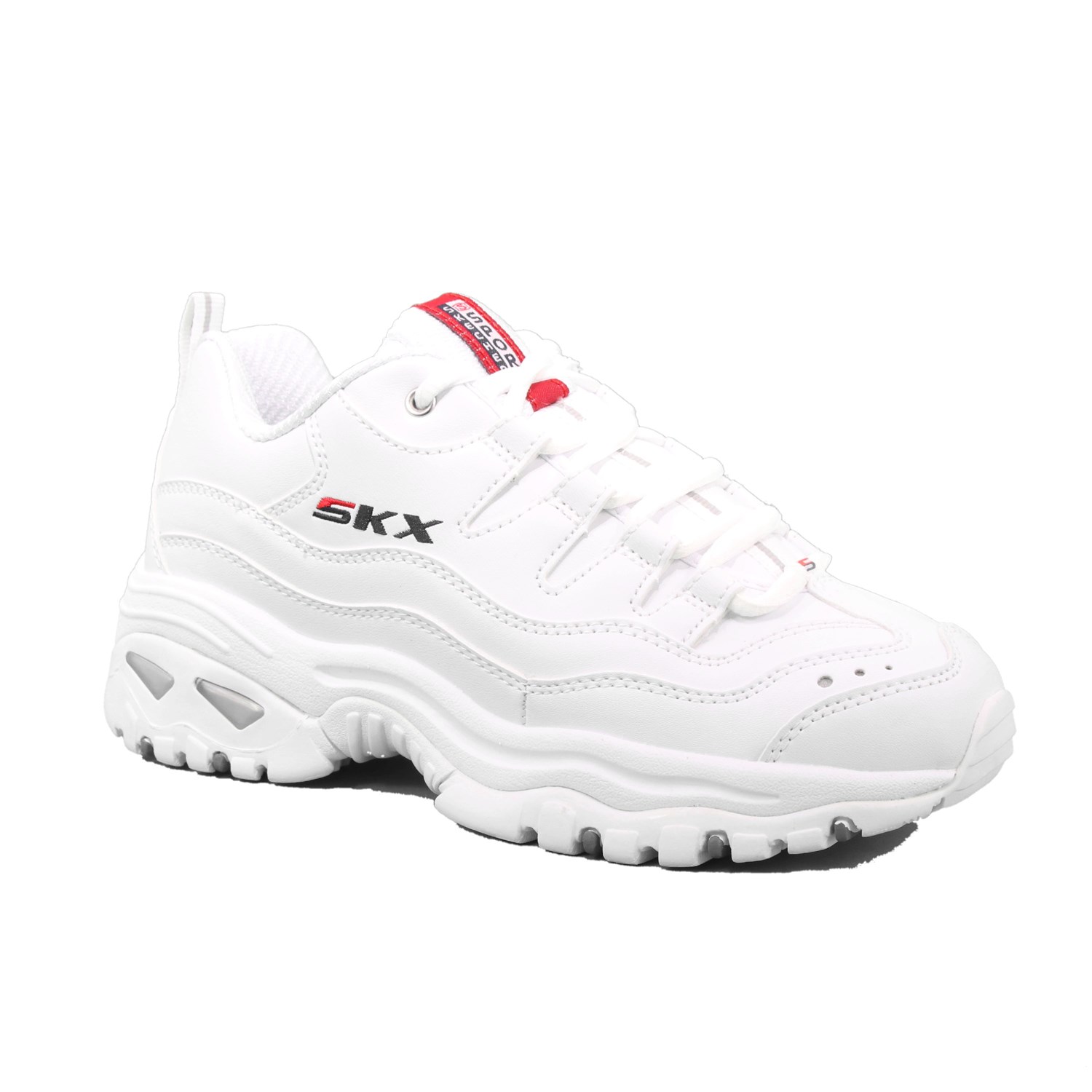 Scarpa Allacciata Skechers Bambina Bianco Scarpa Allacciata Skechers Bambina Bianco Scarpe 107 - 84220L