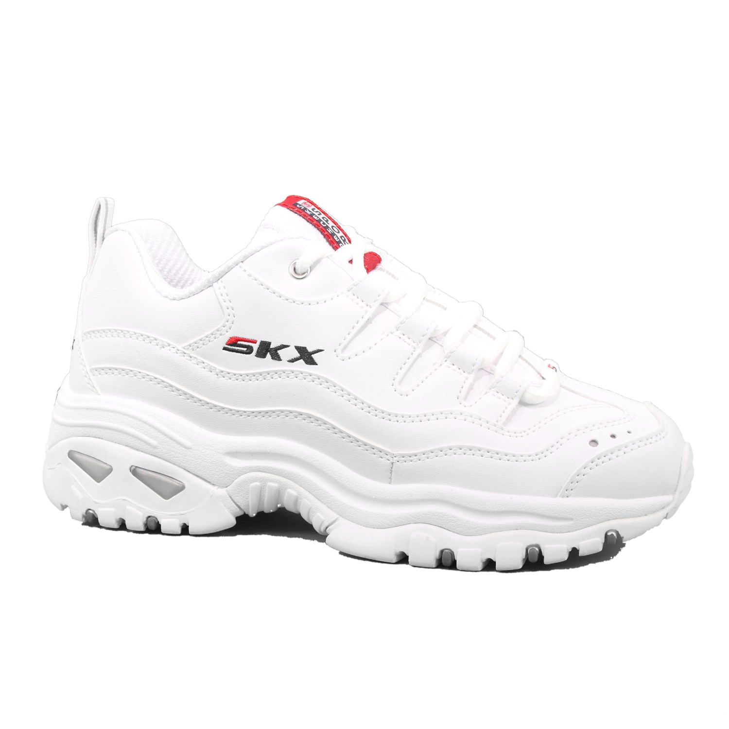 Scarpa Allacciata Skechers Bambina Bianco Scarpa Allacciata Skechers Bambina Bianco Scarpe 107 - 84220L