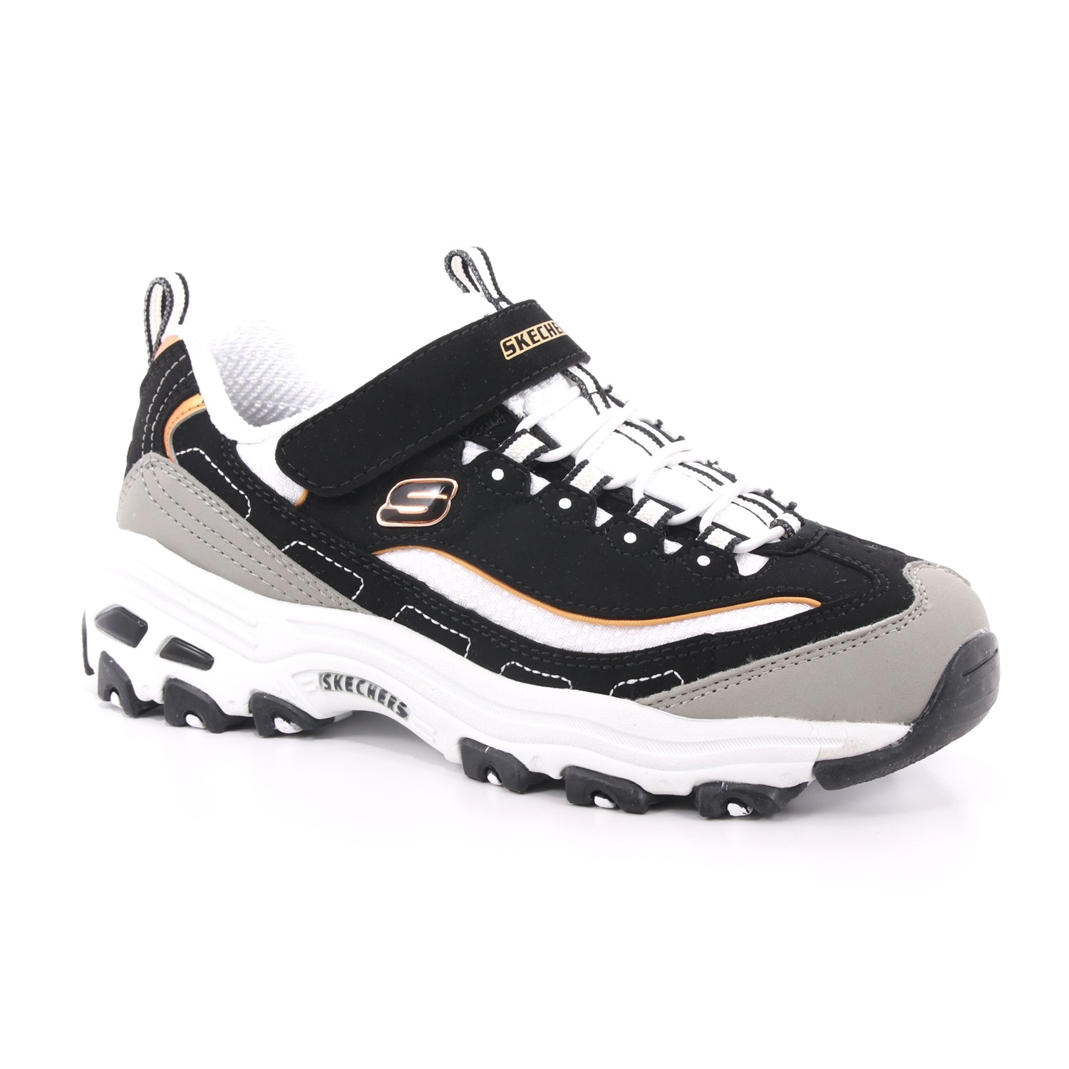 Scarpa Strappi + Elastico Skechers Bambina Nero Scarpa Strappi + Elastico Skechers Bambina Nero Scarpe 108 - 996212L