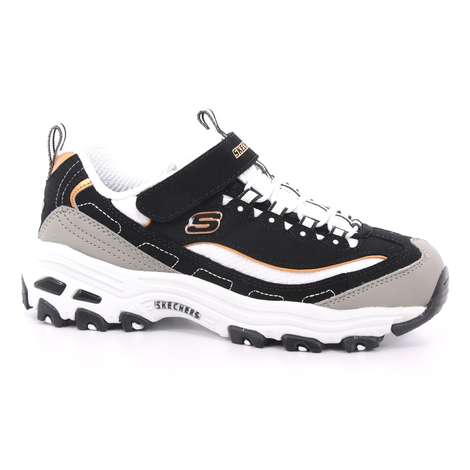 Scarpa Strappi + Elastico Skechers Bambina Nero Scarpa Strappi + Elastico Skechers Bambina Nero Scarpe 108 - 996212L