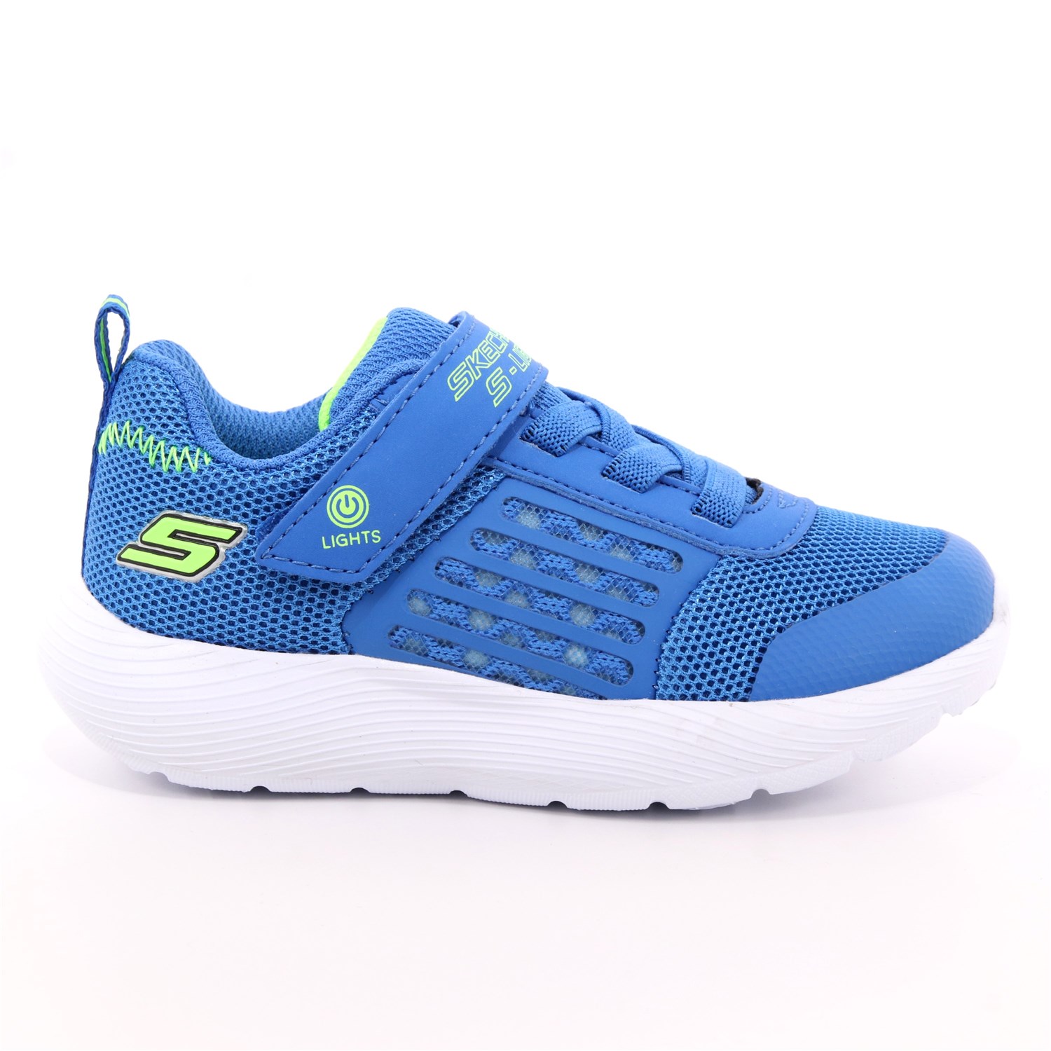 Scarpa Strappi + Elastico Skechers Bambino Azzurro Scarpa Strappi + Elastico Skechers Bambino Azzurro Scarpe 110 - 90740N