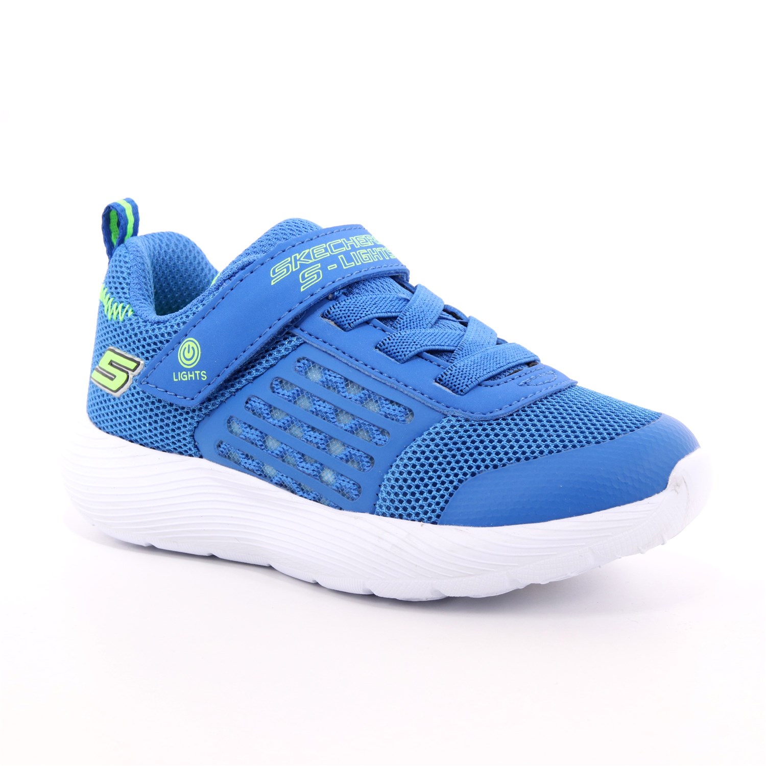 Scarpa Strappi + Elastico Skechers Bambino Azzurro Scarpa Strappi + Elastico Skechers Bambino Azzurro Scarpe 110 - 90740N