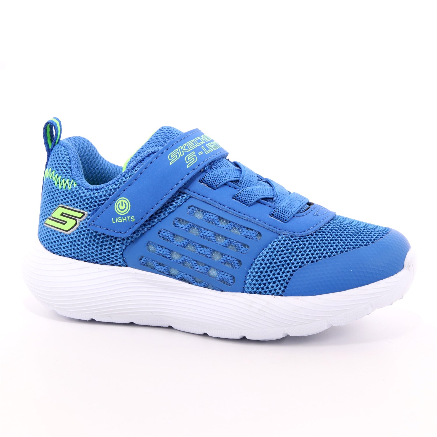 Scarpa Strappi + Elastico Skechers Bambino Azzurro Scarpa Strappi + Elastico Skechers Bambino Azzurro Scarpe 110 - 90740N