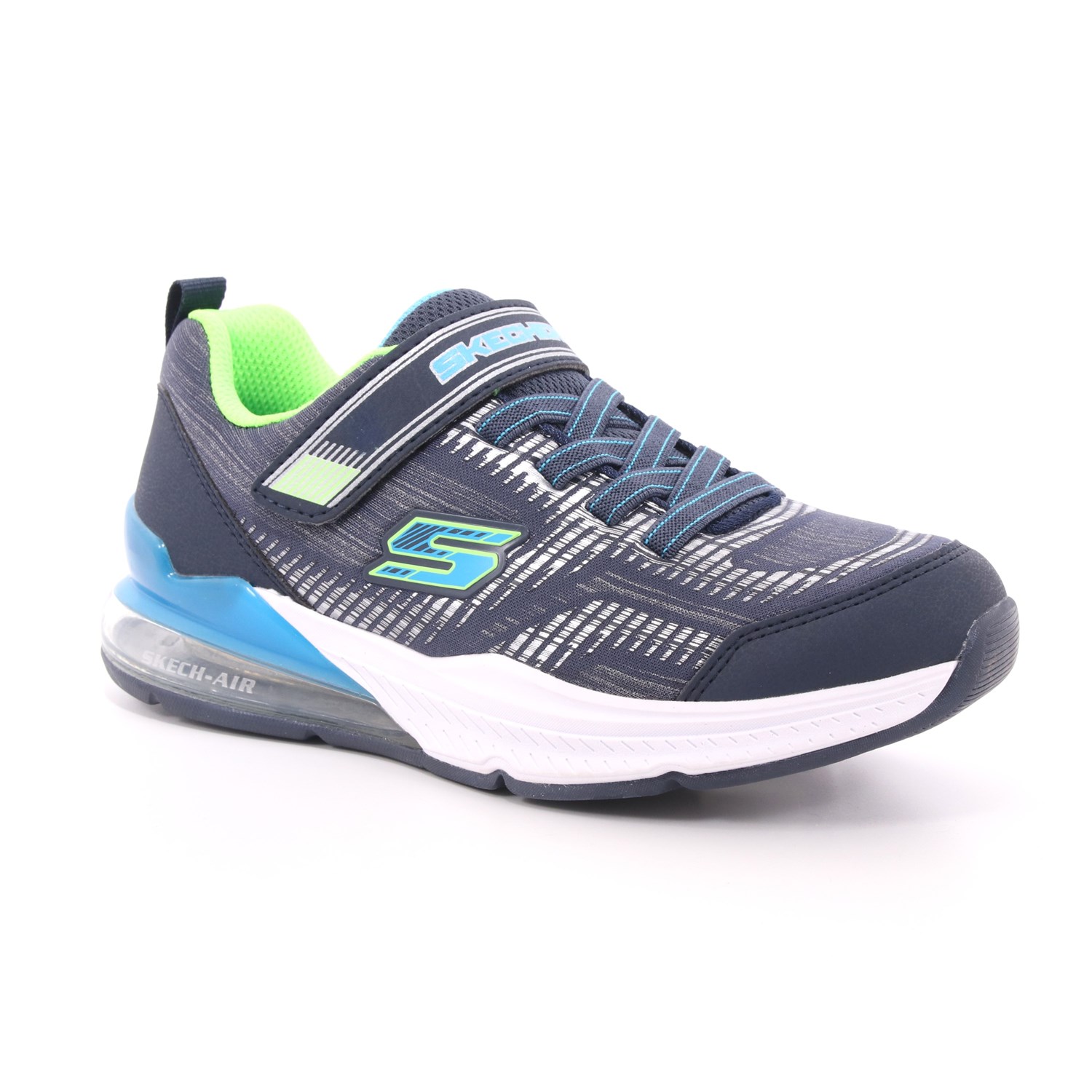 Scarpa Strappi + Elastico Skechers Bambino Blu Scarpa Strappi + Elastico Skechers Bambino Blu Scarpe 112 - 97743L