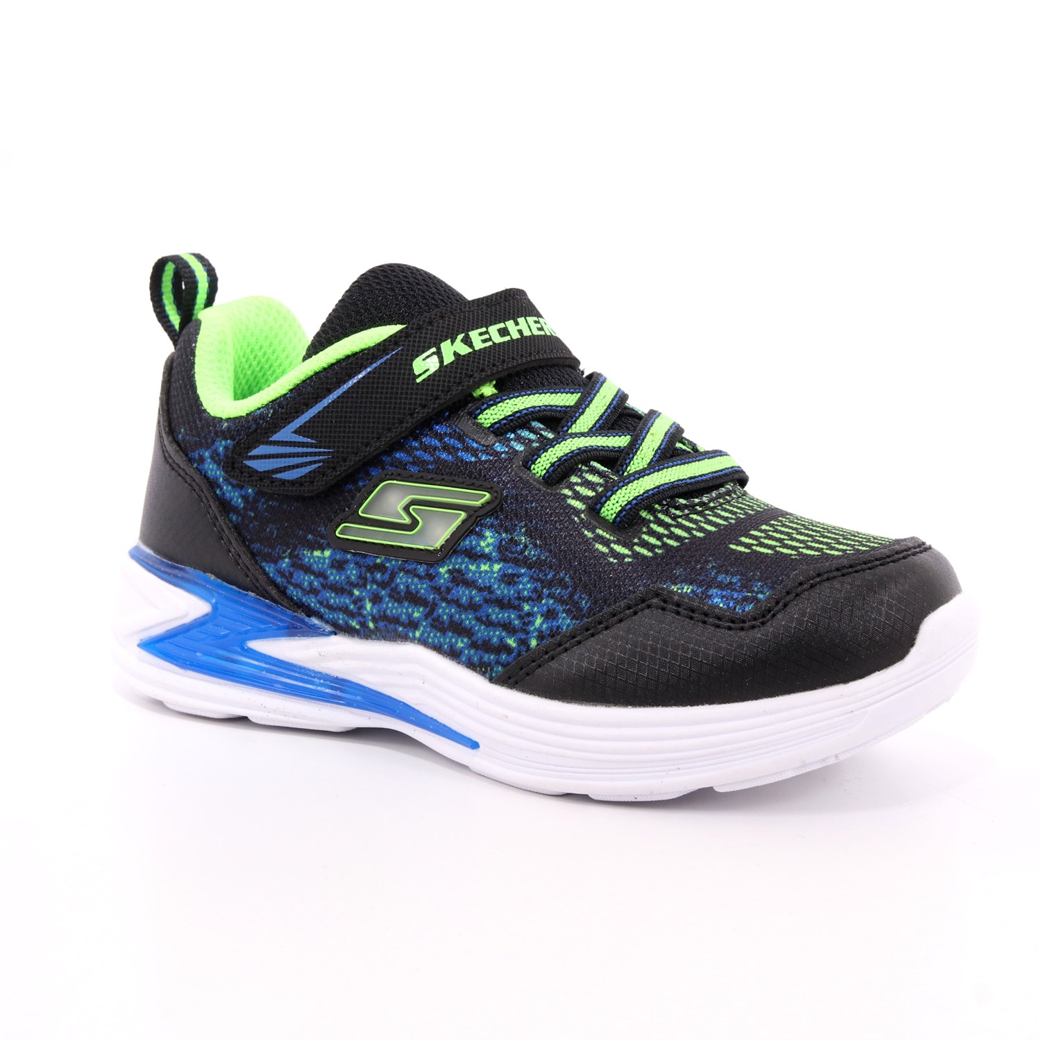 Scarpa Strappi + Elastico Skechers Bambino Blu Scarpa Strappi + Elastico Skechers Bambino Blu Scarpe 114 - 90563N