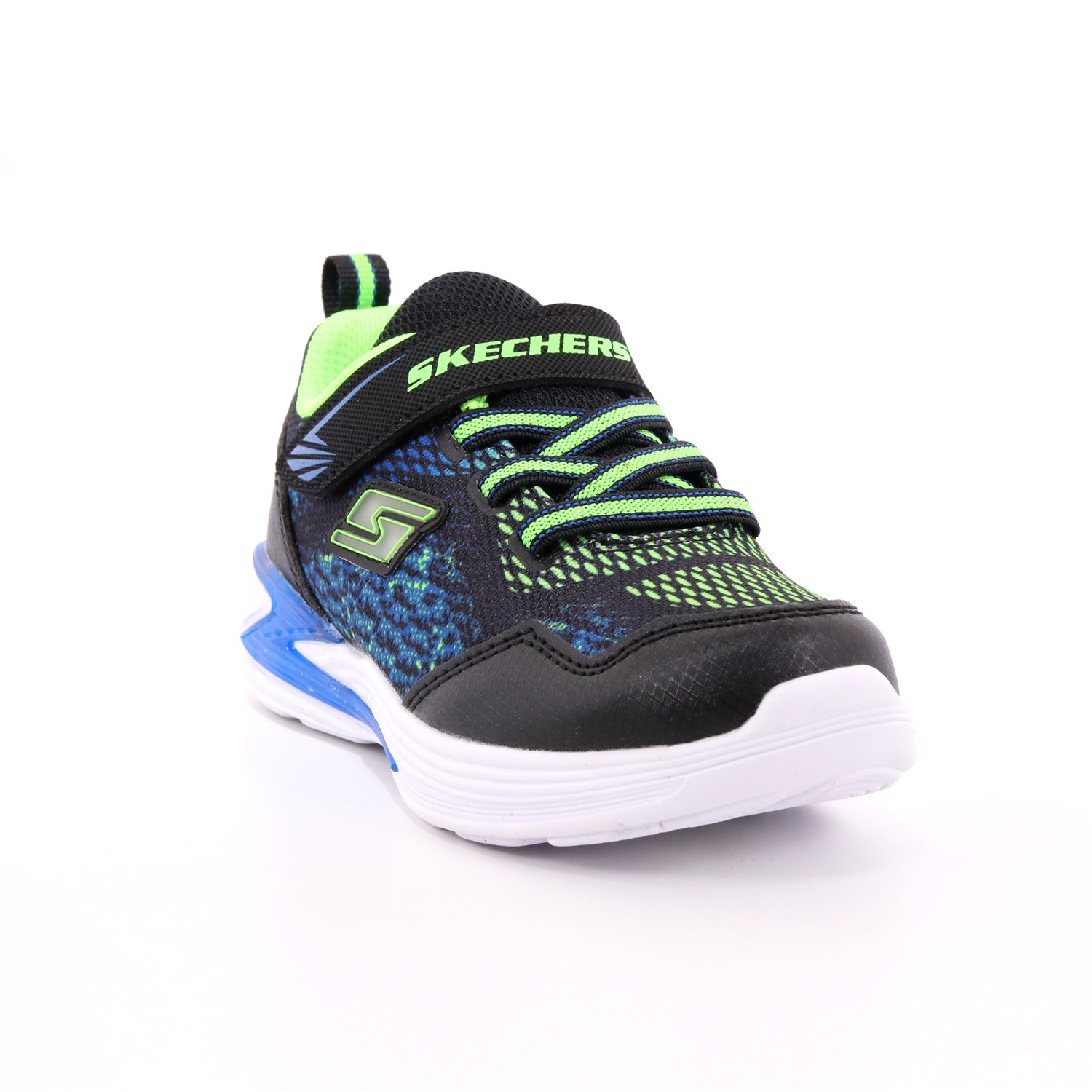 Scarpa Strappi + Elastico Skechers Bambino Blu Scarpa Strappi + Elastico Skechers Bambino Blu Scarpe 114 - 90563N
