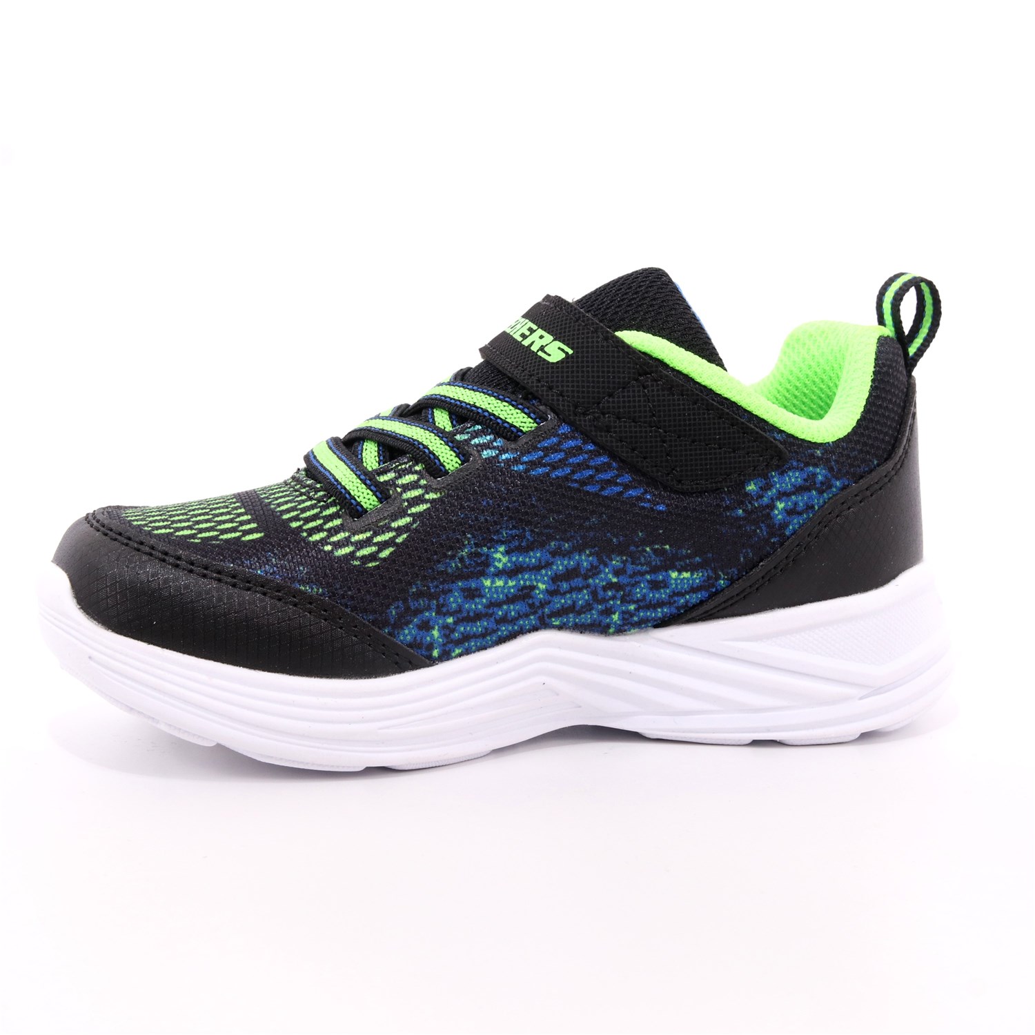 Scarpa Strappi + Elastico Skechers Bambino Blu Scarpa Strappi + Elastico Skechers Bambino Blu Scarpe 114 - 90563N