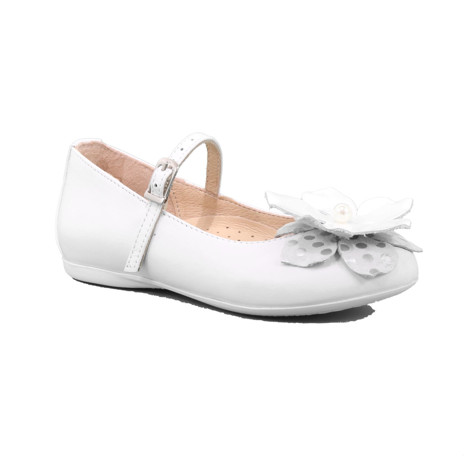 Ballerina Cerimonia Gorgino Bambina Bianco Ballerina Cerimonia Gorgino Bambina Bianco Scarpe 24 - P2078