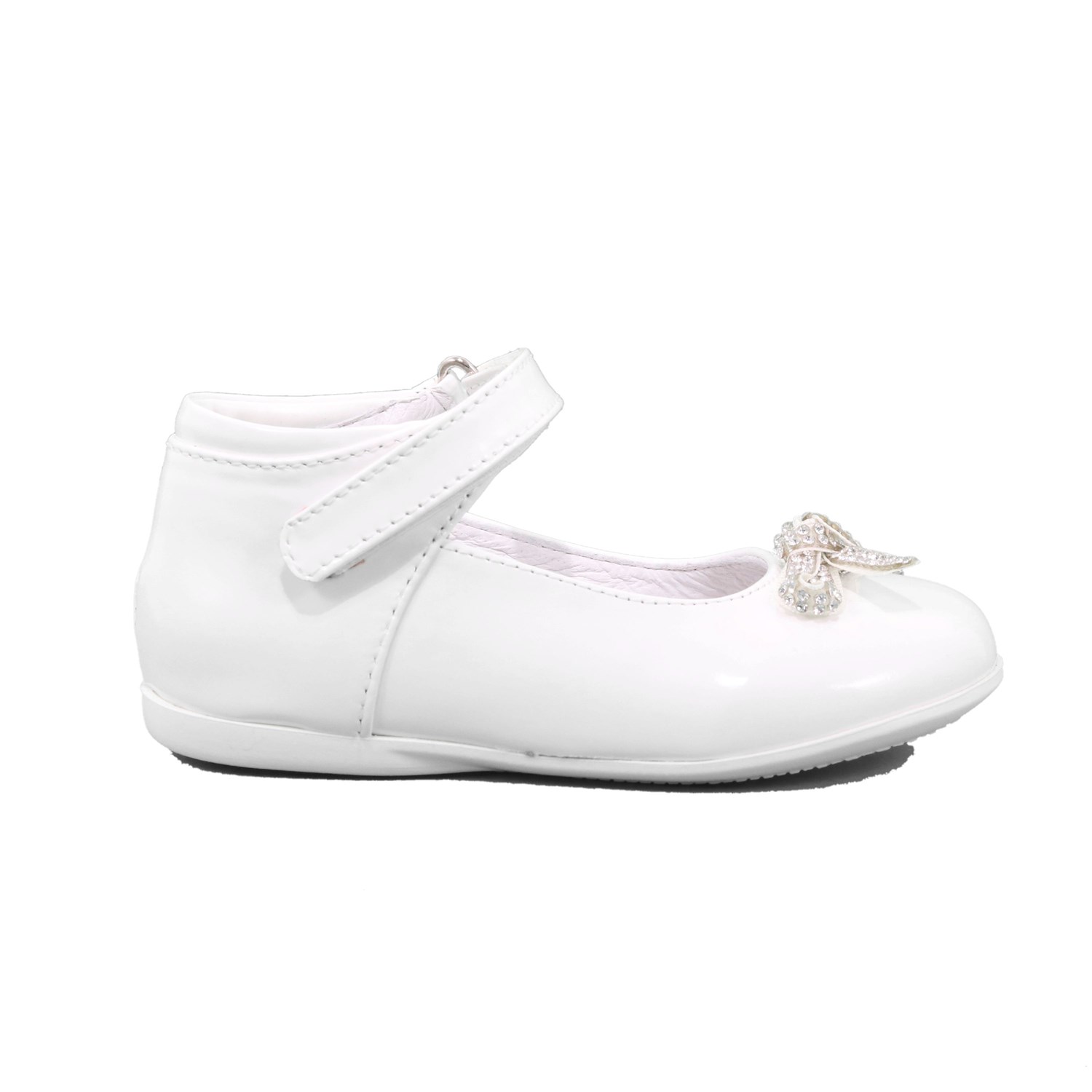 Ballerina Cerimonia Gorgino Bambina Bianco Ballerina Cerimonia Gorgino Bambina Bianco Scarpe 26 - P2004