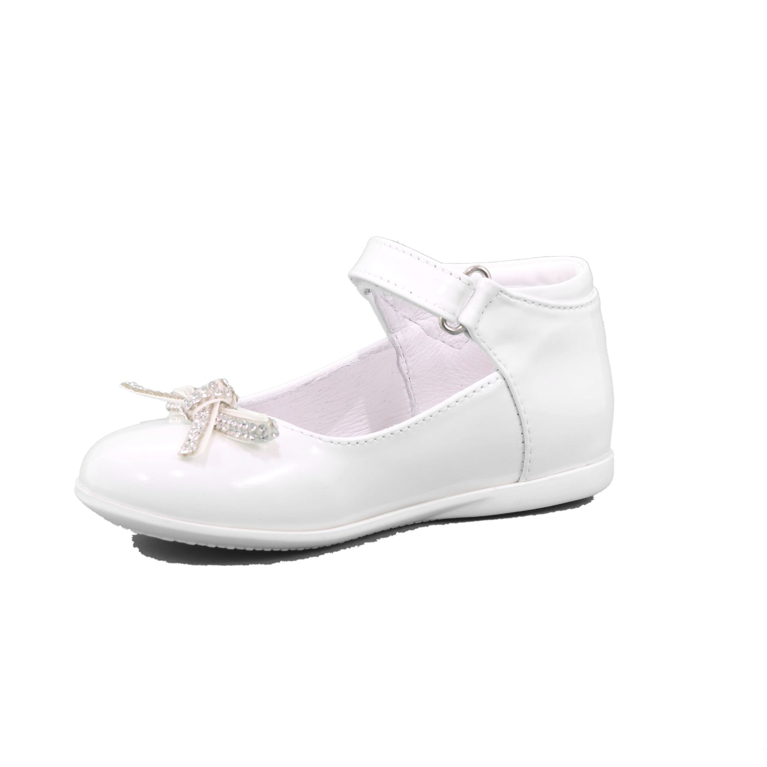 Ballerina Cerimonia Gorgino Bambina Bianco Ballerina Cerimonia Gorgino Bambina Bianco Scarpe 26 - P2004