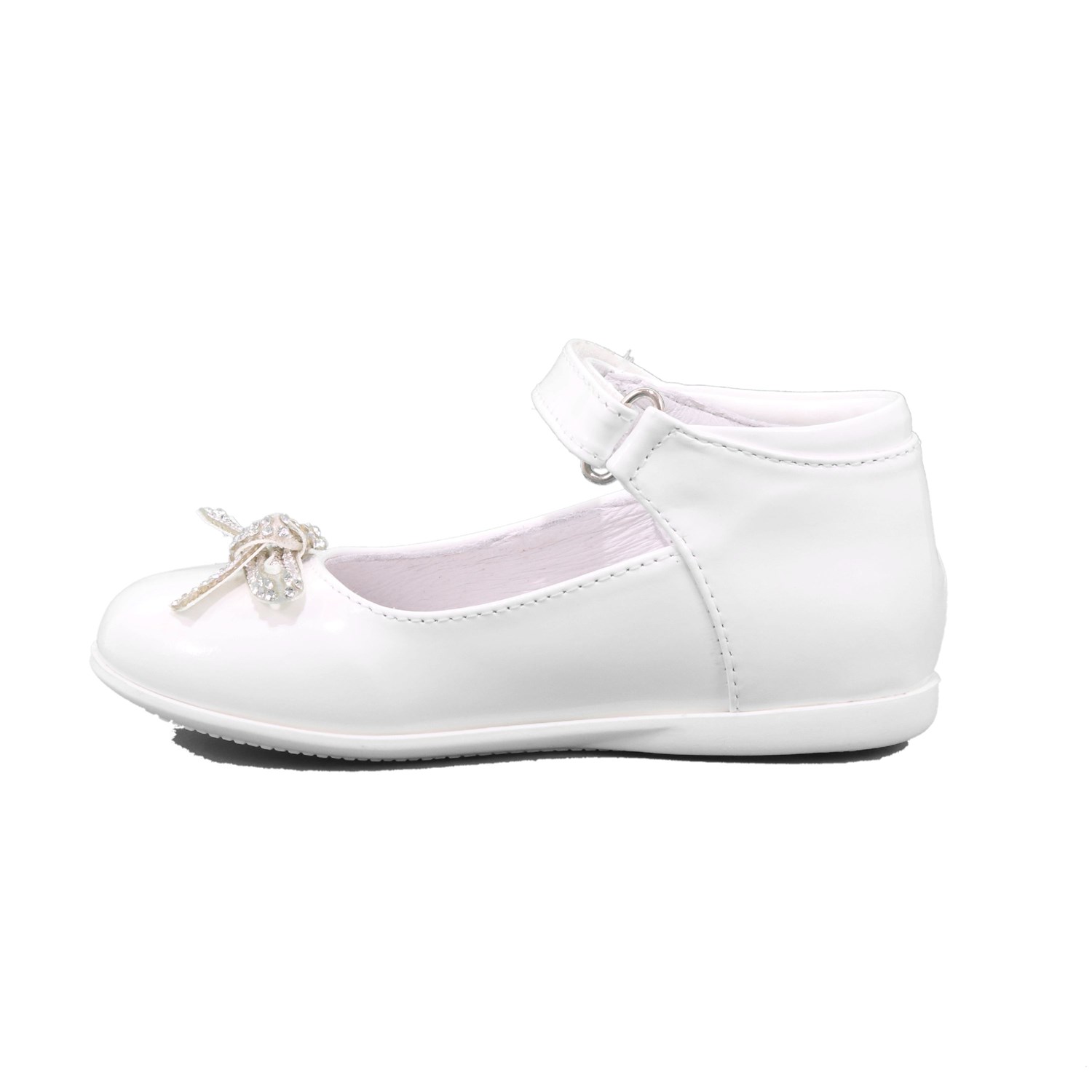 Ballerina Cerimonia Gorgino Bambina Bianco Ballerina Cerimonia Gorgino Bambina Bianco Scarpe 26 - P2004