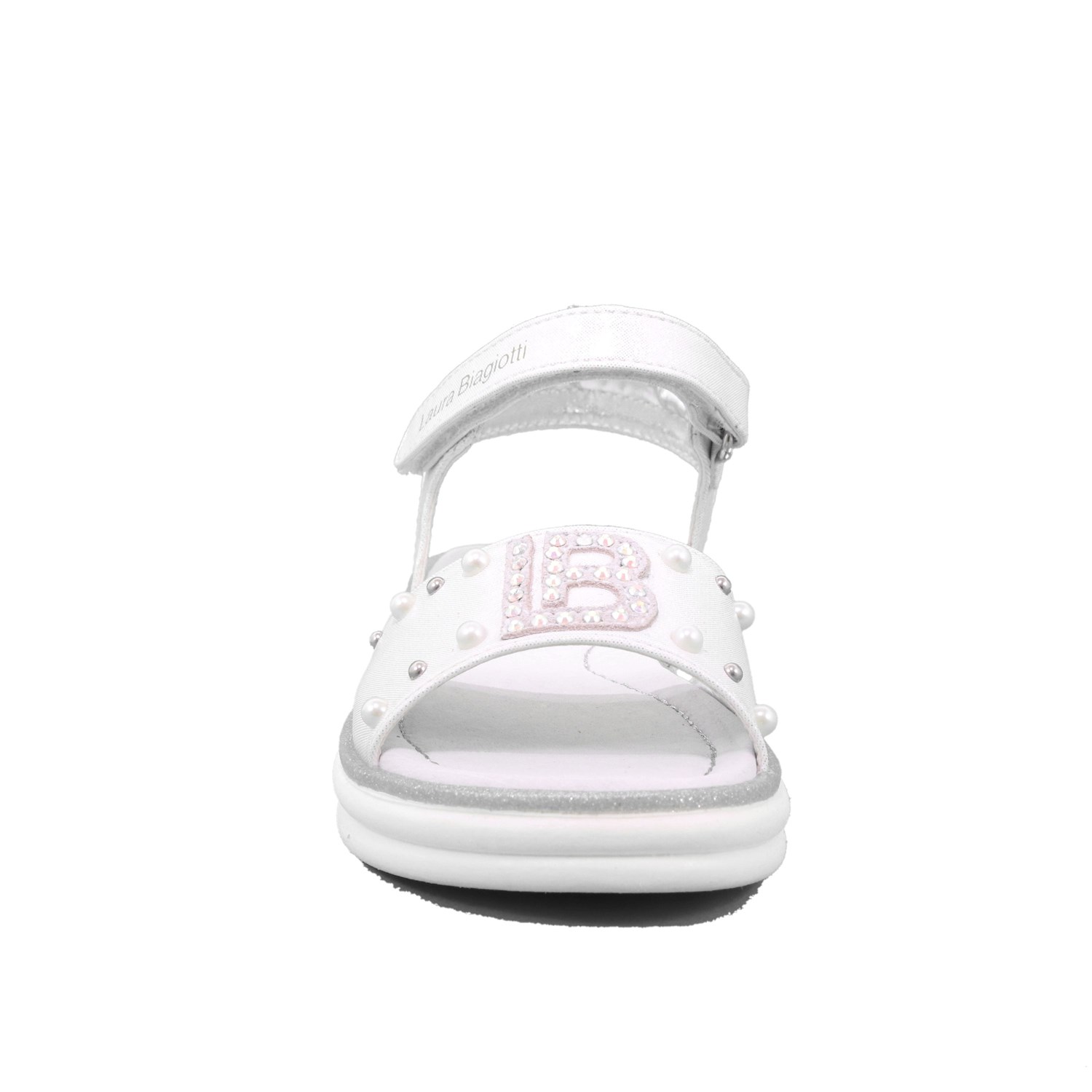 Sandalo Laura Biagiotti Bambina Bianco Sandalo Laura Biagiotti Bambina Bianco Scarpe 44 - 6381B