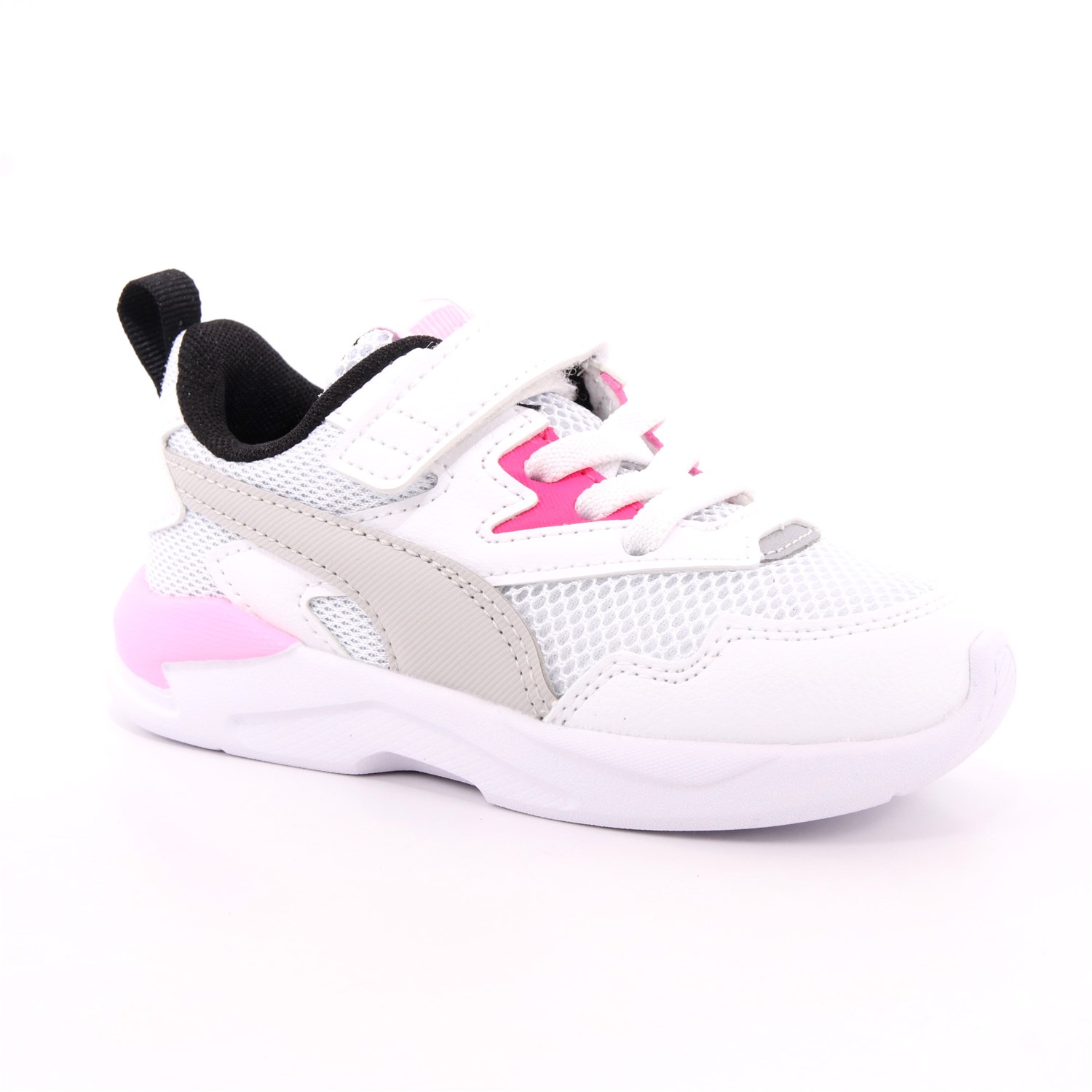 Scarpa Strappi + Elastico Puma Bambina Bianco Scarpa Strappi + Elastico Puma Bambina Bianco Scarpe 420 - 374398-03