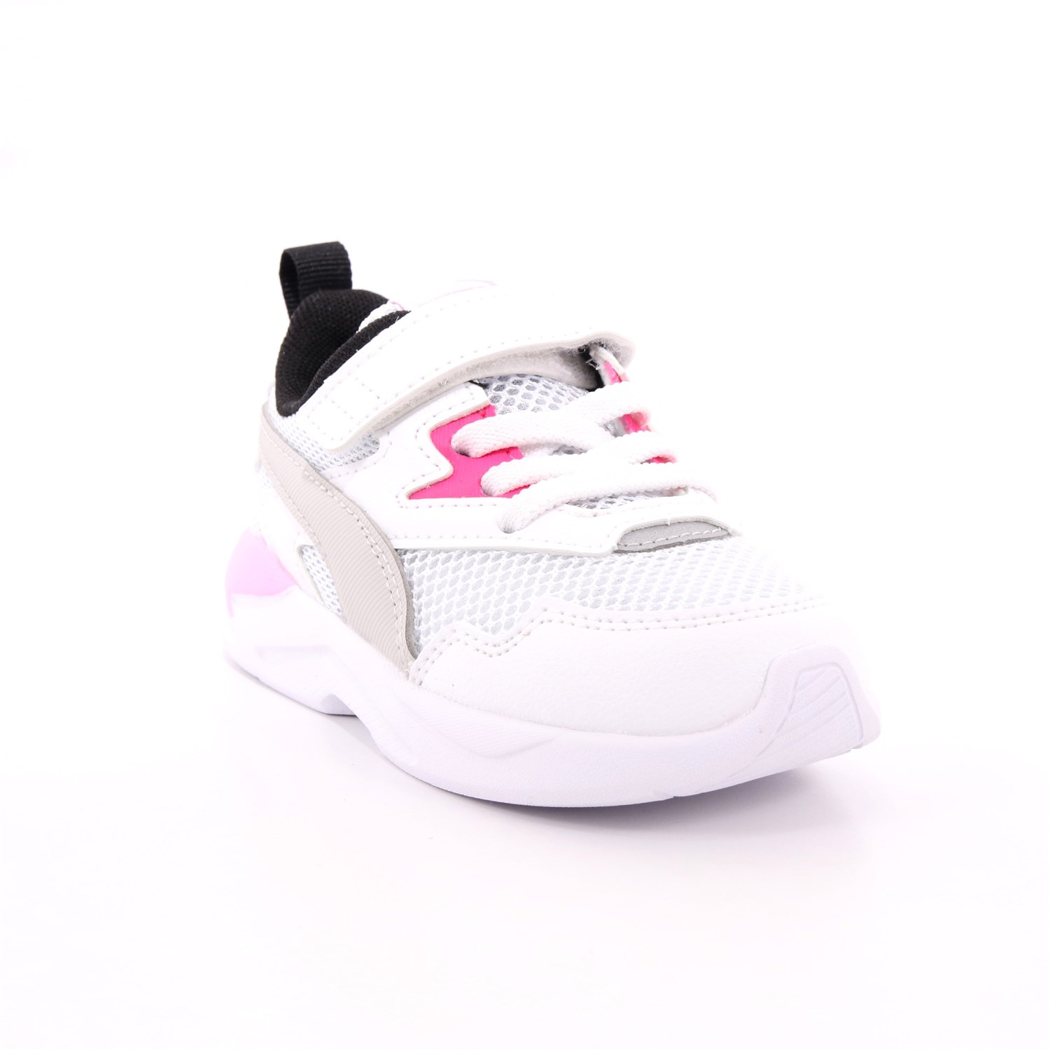 Scarpa Strappi + Elastico Puma Bambina Bianco Scarpa Strappi + Elastico Puma Bambina Bianco Scarpe 420 - 374398-03