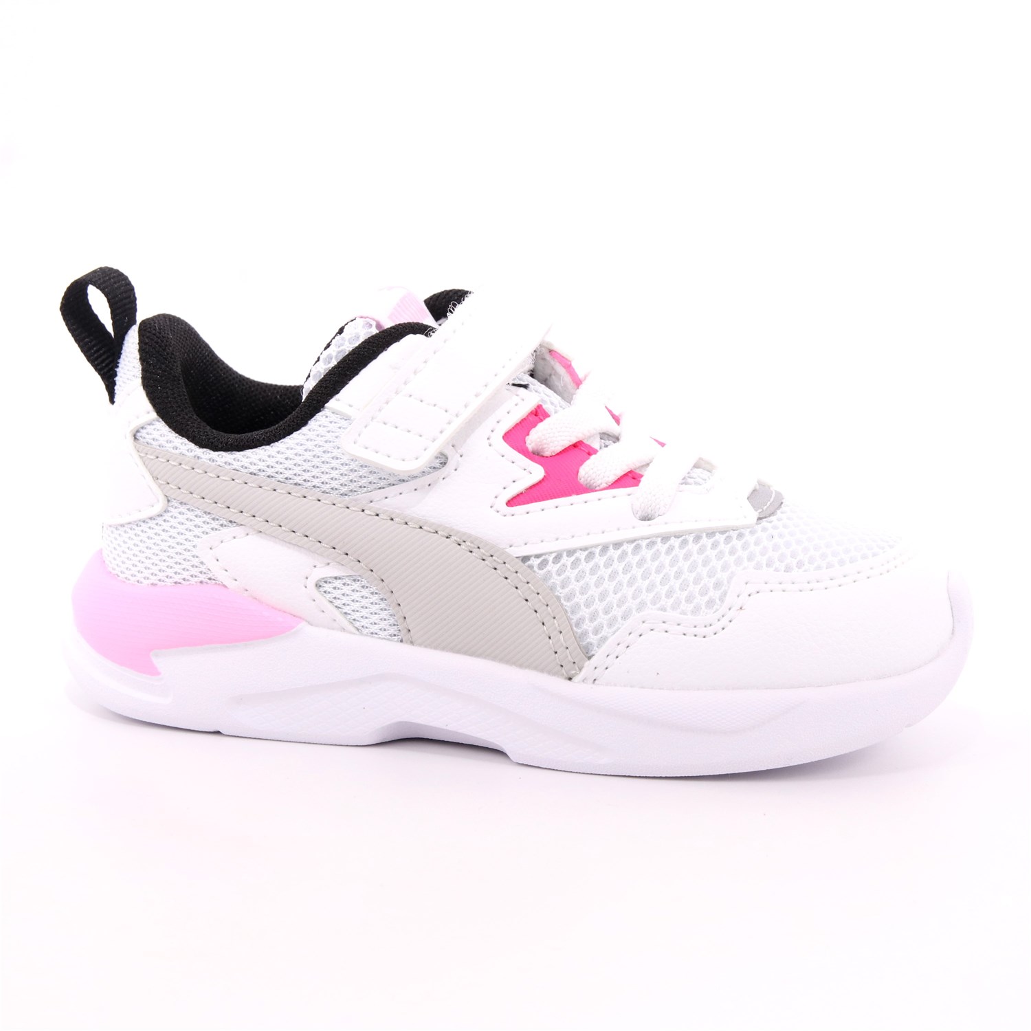Scarpa Strappi + Elastico Puma Bambina Bianco Scarpa Strappi + Elastico Puma Bambina Bianco Scarpe 420 - 374398-03