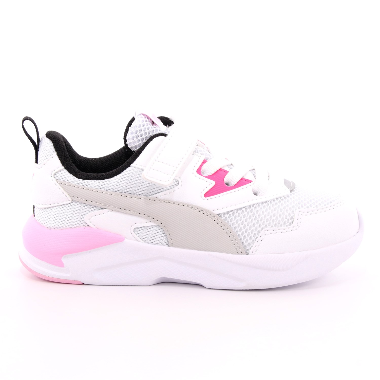 Scarpa Strappi + Elastico Puma Bambina Bianco Scarpa Strappi + Elastico Puma Bambina Bianco Scarpe 439 - 37439503