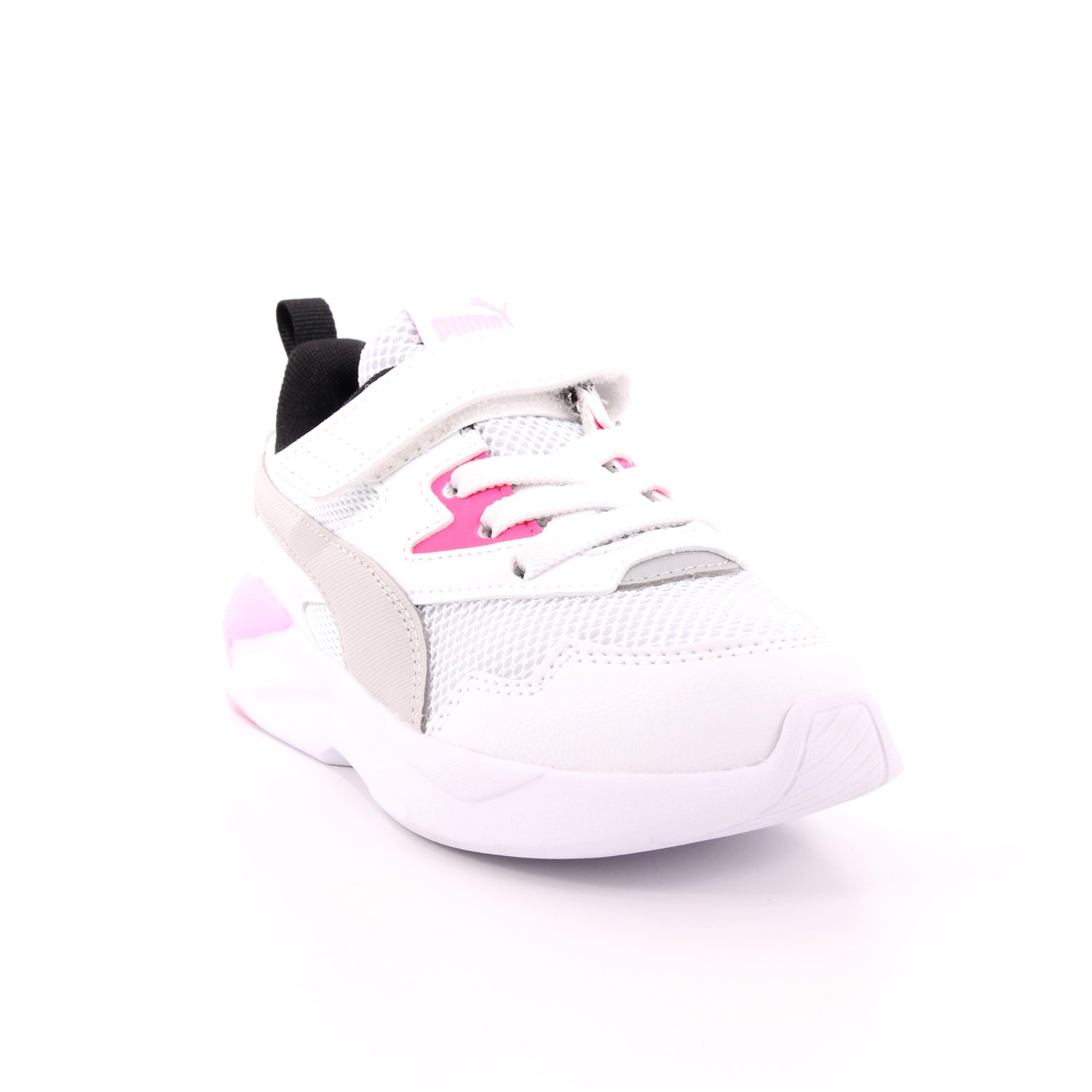 Scarpa Strappi + Elastico Puma Bambina Bianco Scarpa Strappi + Elastico Puma Bambina Bianco Scarpe 439 - 37439503