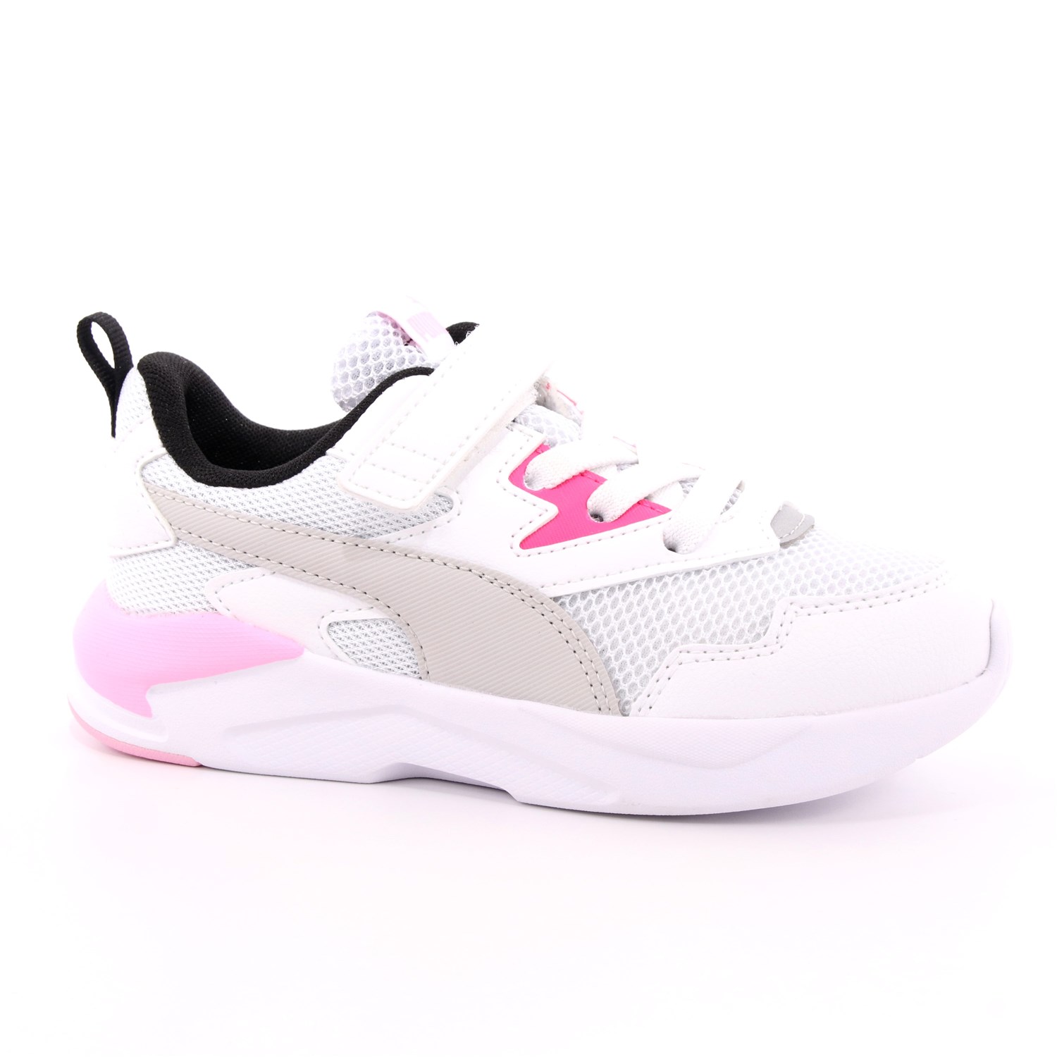 Scarpa Strappi + Elastico Puma Bambina Bianco Scarpa Strappi + Elastico Puma Bambina Bianco Scarpe 439 - 37439503