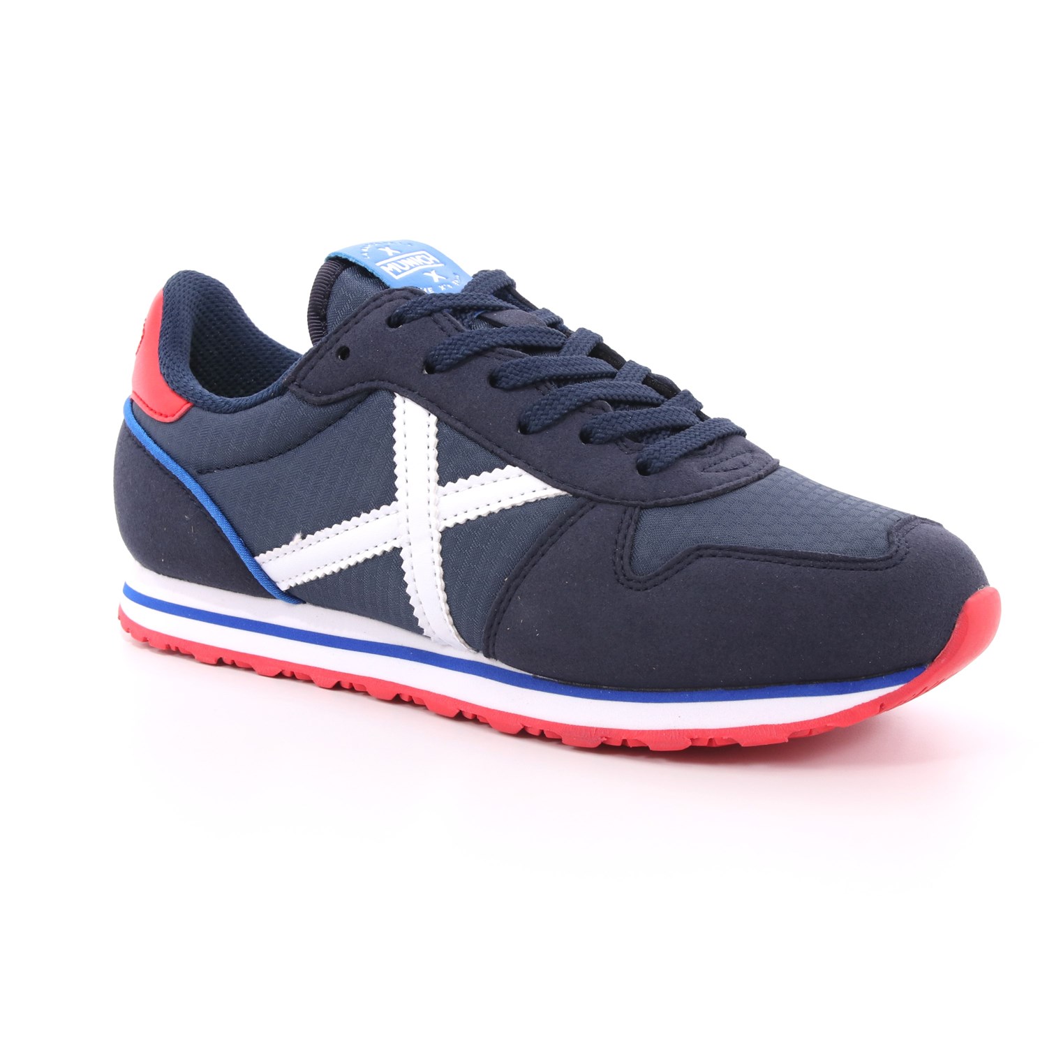 Scarpa Allacciata Munich Bambino Blu Scarpa Allacciata Munich Bambino Blu Scarpe 14 - 8208398