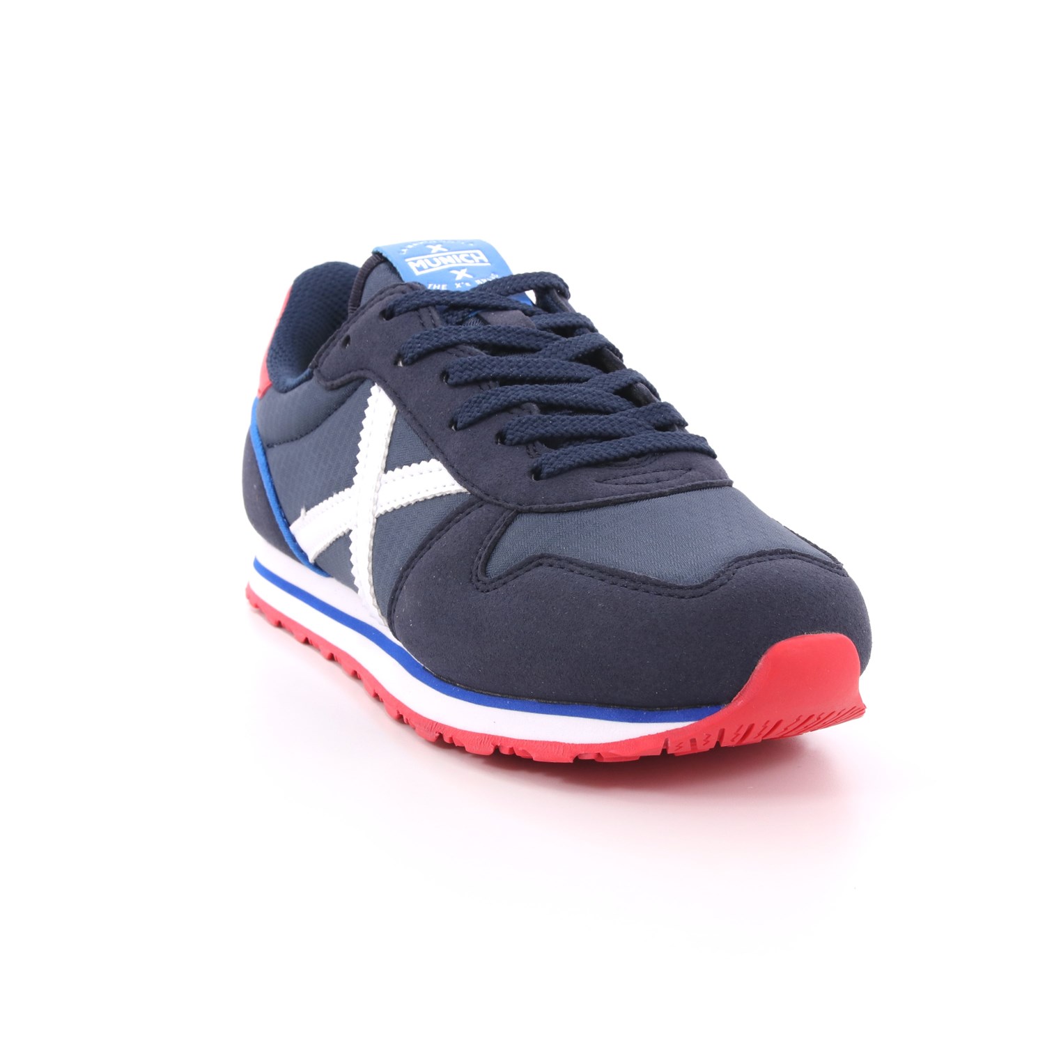 Scarpa Allacciata Munich Bambino Blu Scarpa Allacciata Munich Bambino Blu Scarpe 14 - 8208398