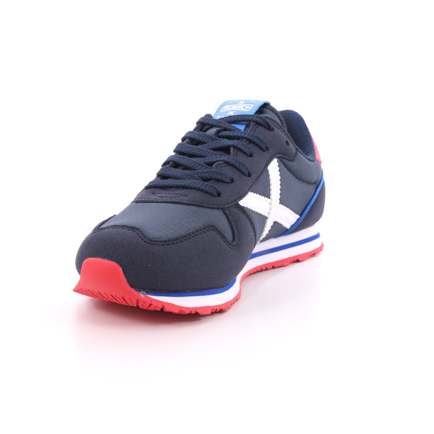Scarpa Allacciata Munich Bambino Blu Scarpa Allacciata Munich Bambino Blu Scarpe 14 - 8208398