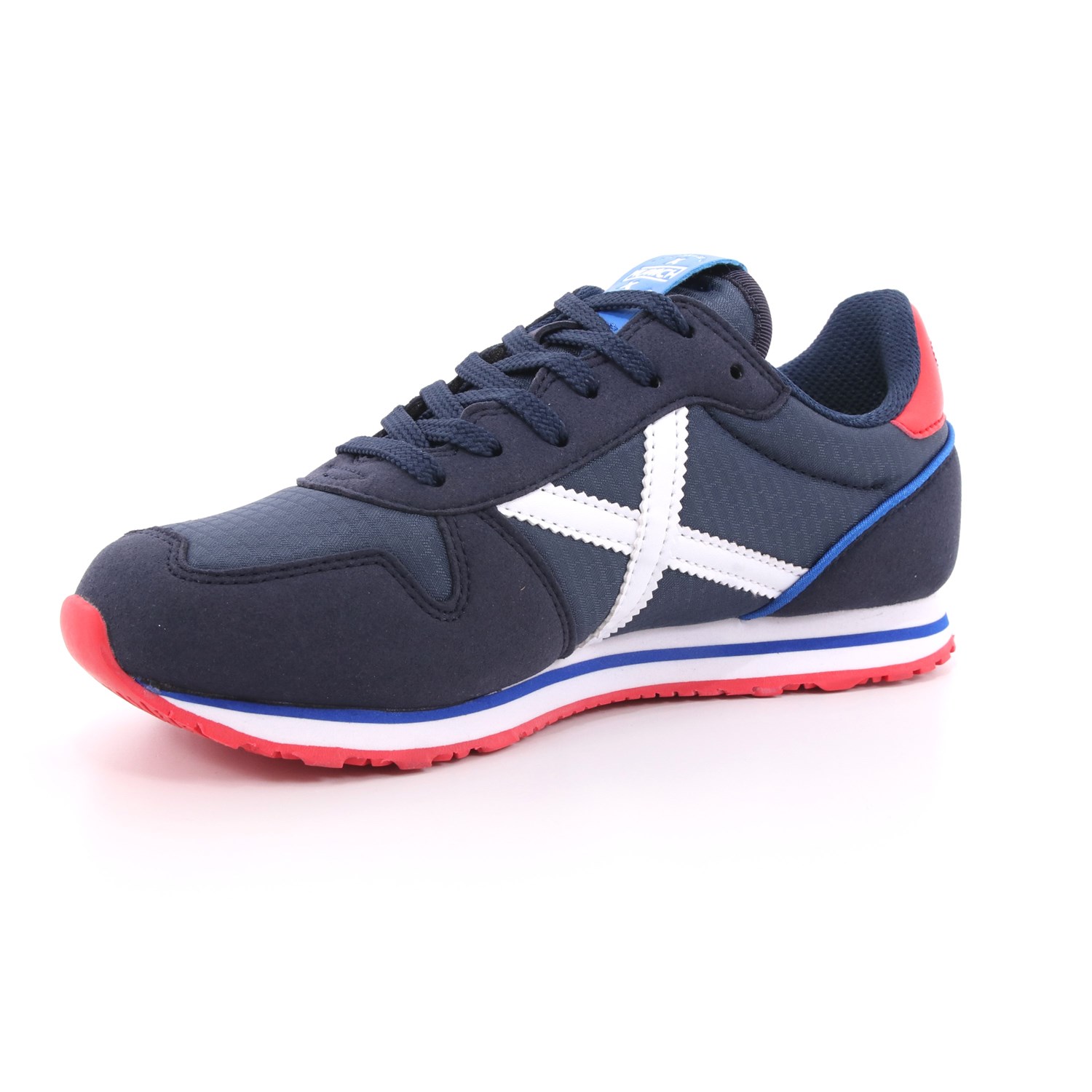Scarpa Allacciata Munich Bambino Blu Scarpa Allacciata Munich Bambino Blu Scarpe 14 - 8208398