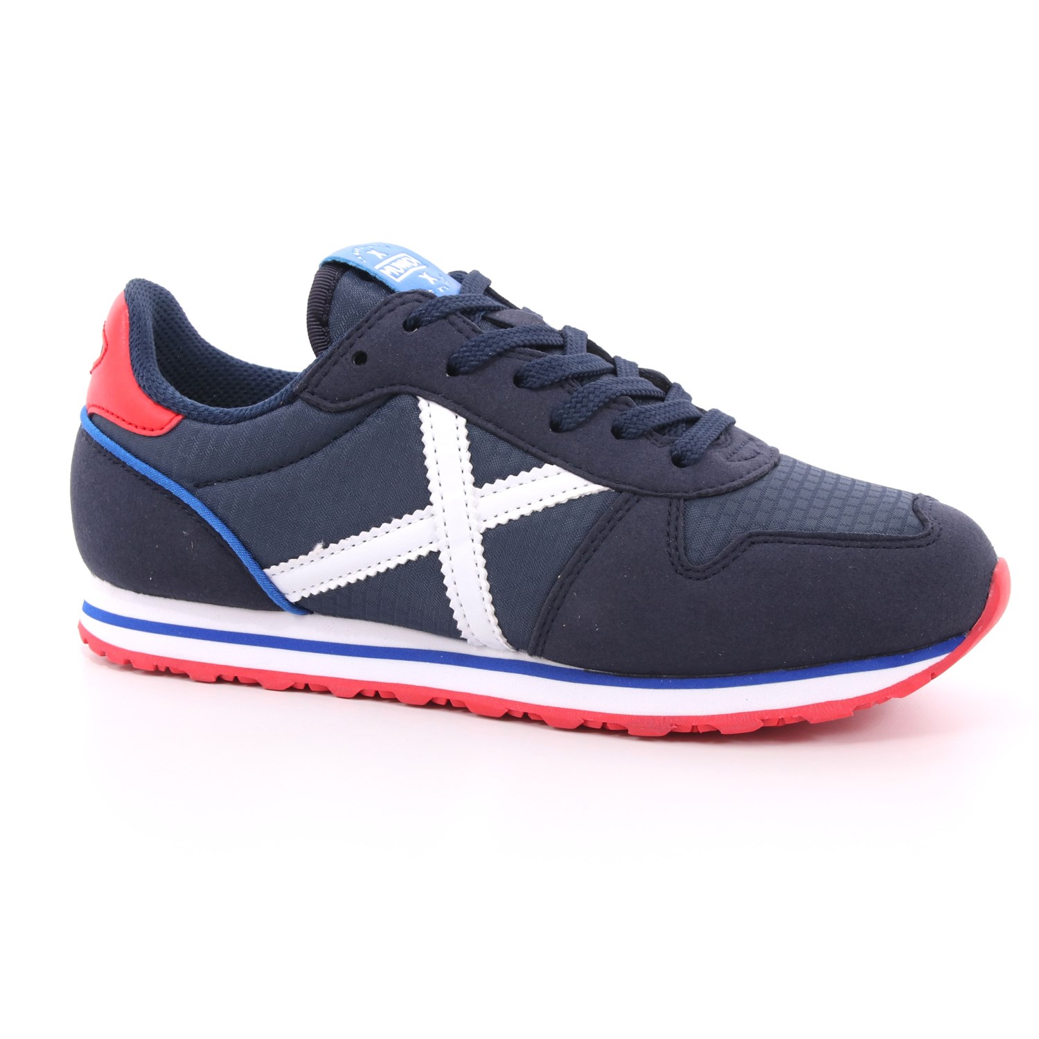 Scarpa Allacciata Munich Bambino Blu Scarpa Allacciata Munich Bambino Blu Scarpe 14 - 8208398